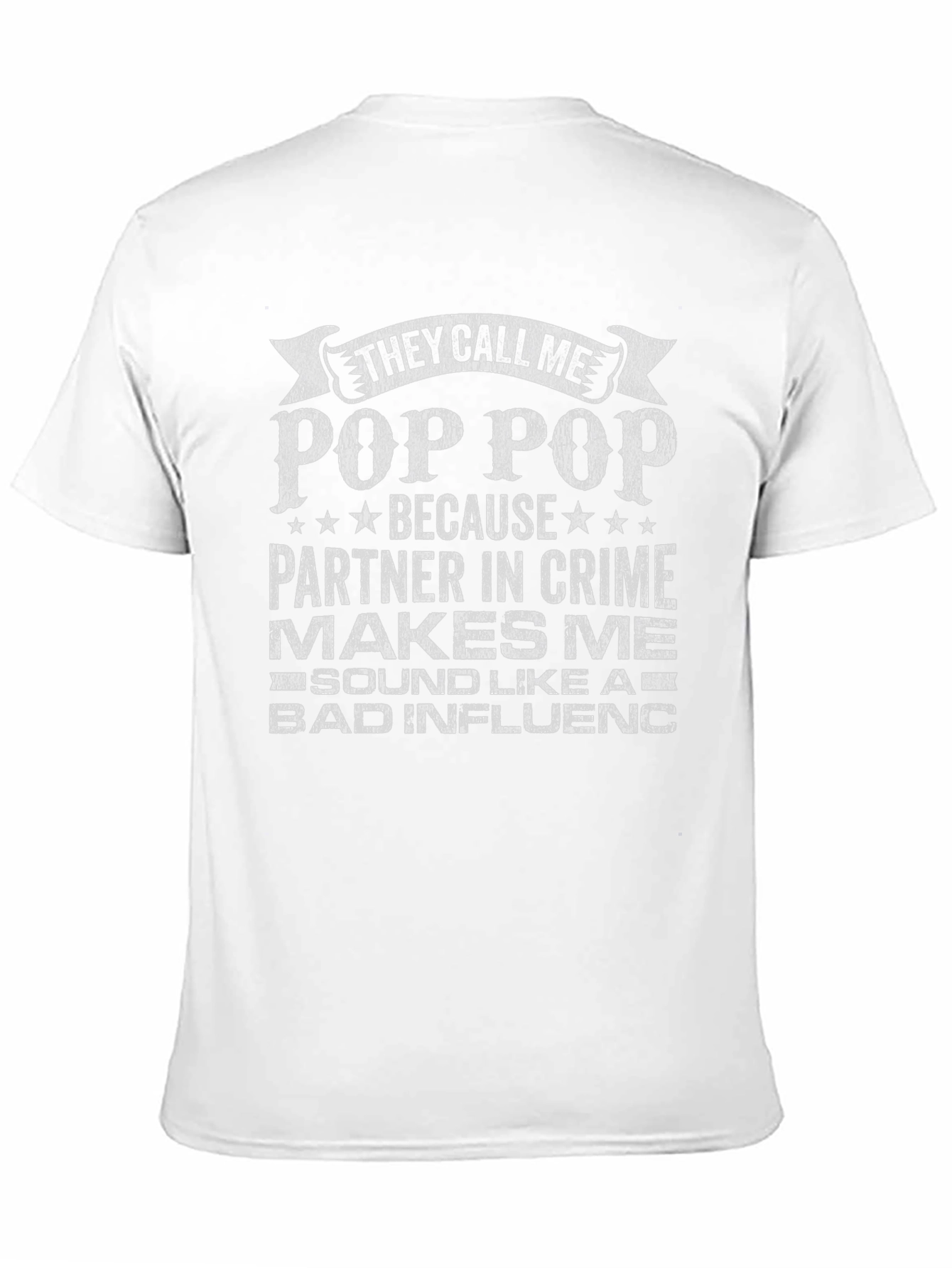 Black Pop Pop Partner in Crime T-Shirt view 11