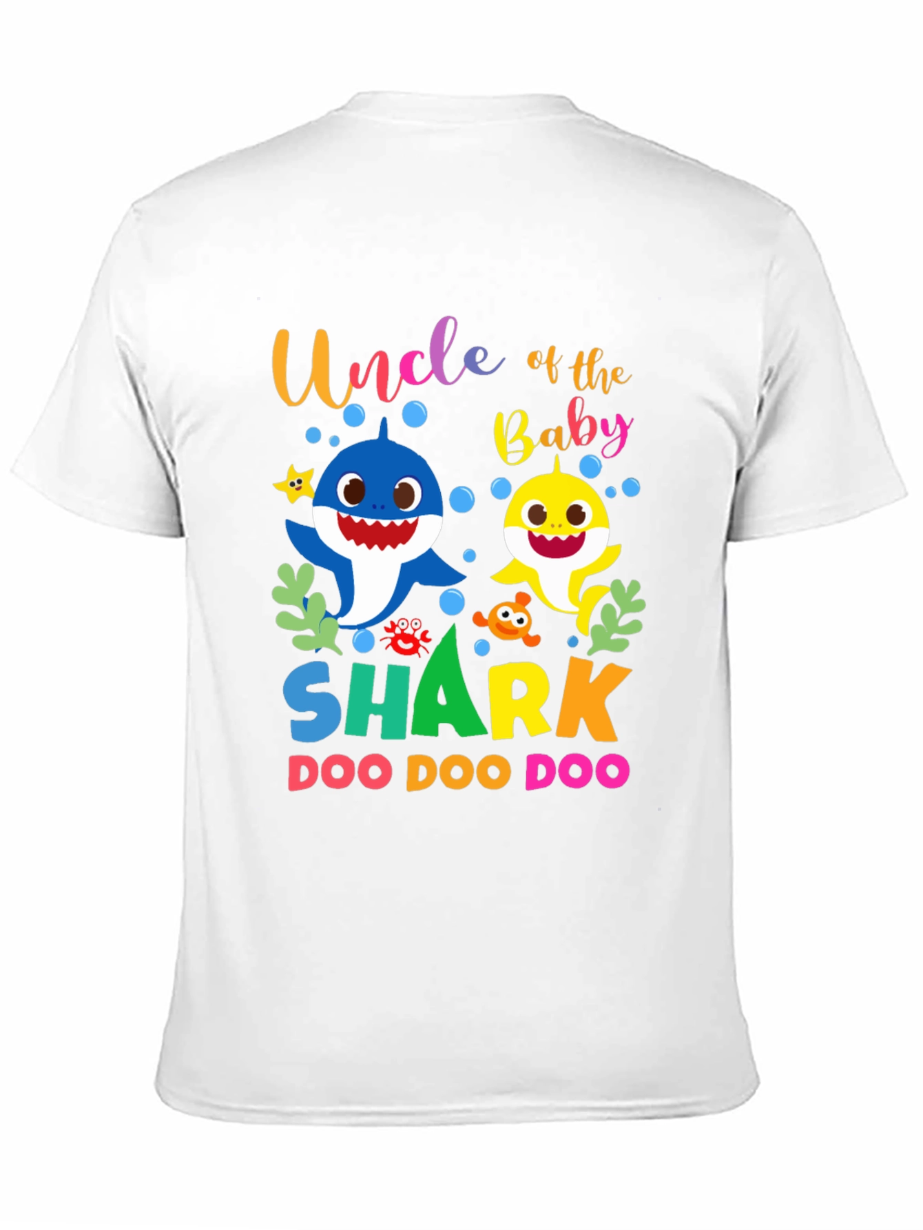 Black Uncle of the Baby Shark Doo Doo Doo T-Shirt view 11