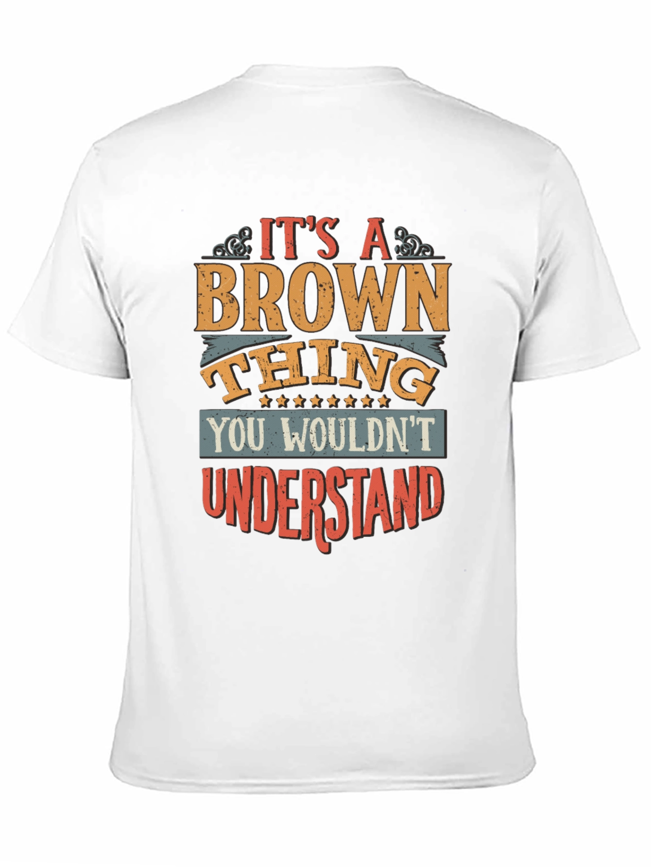 Black It's a Brown Thing Men's Black Graphic Tee view 11