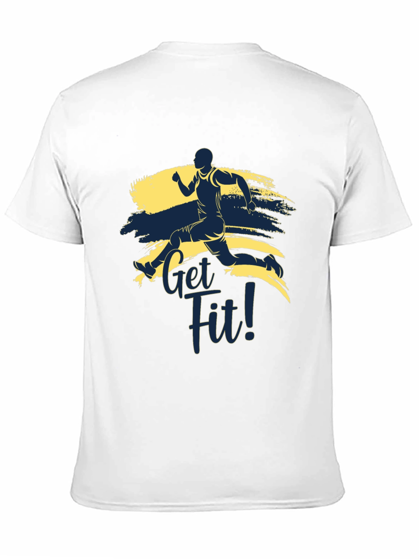 Black Get Fit Graphic Tee - Active Lifestyle T-Shirt view 11