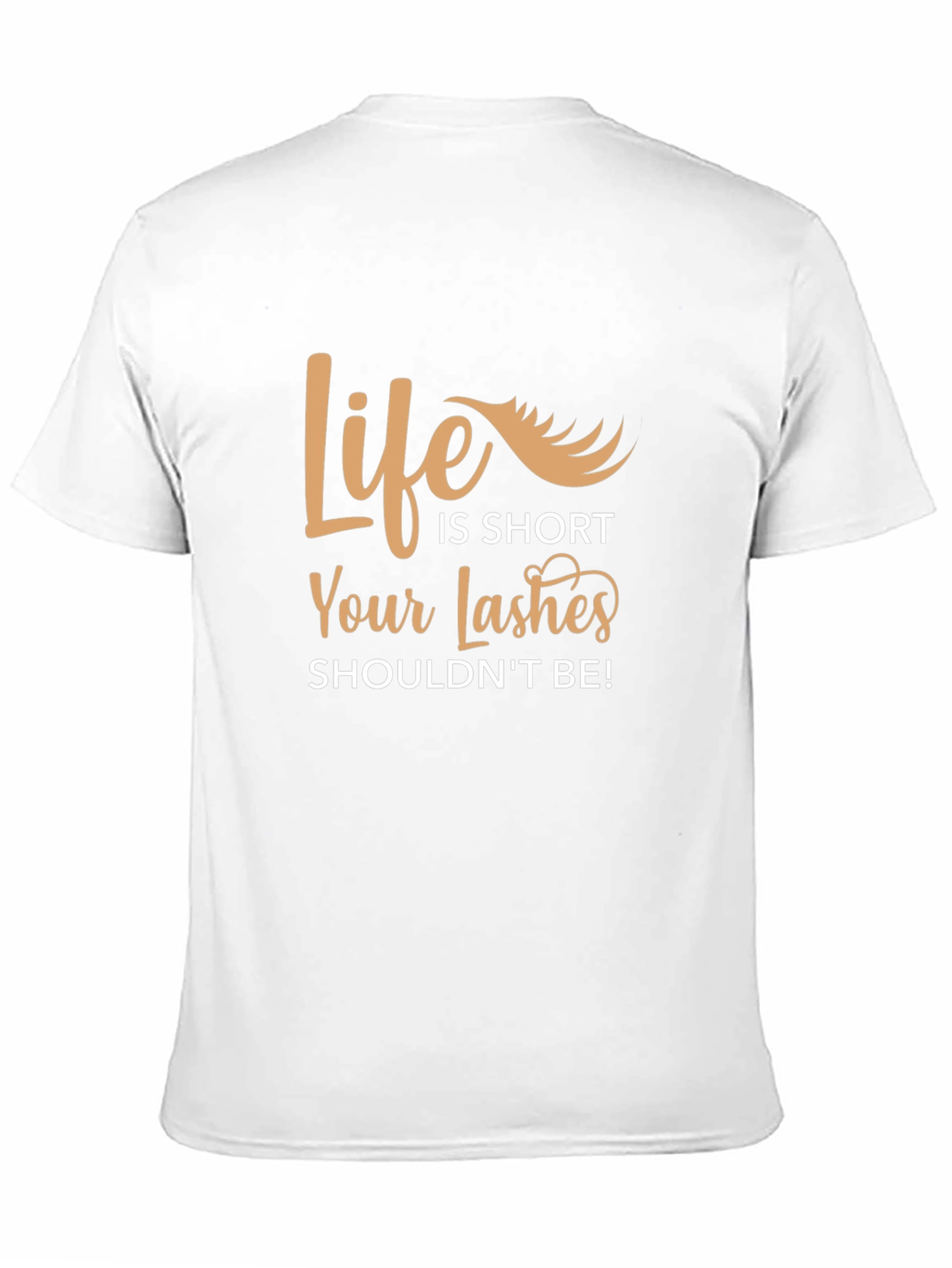 Black Life is Short Lashes T-Shirt view 11