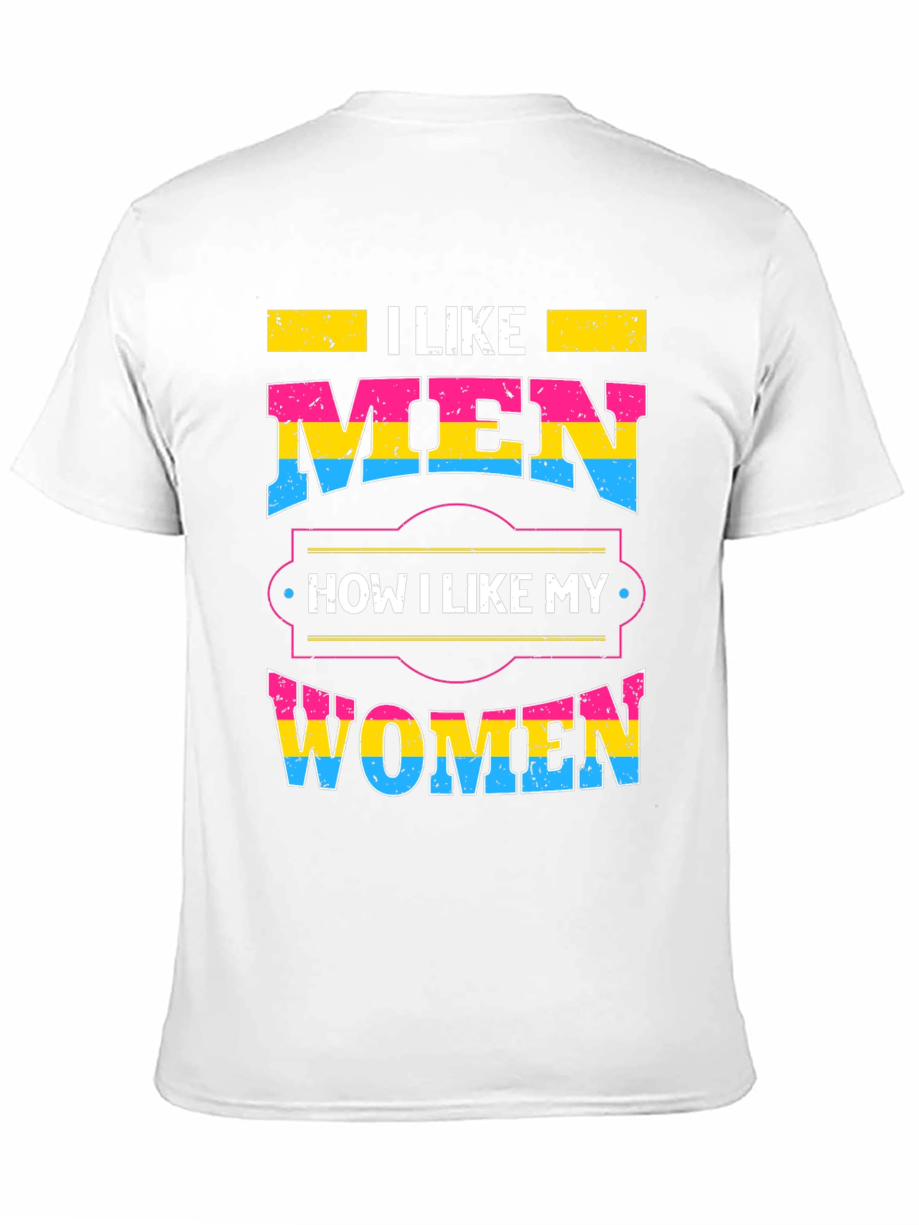 Black Pansexual Pride T-Shirt - I Like Men, I Like Women view 11