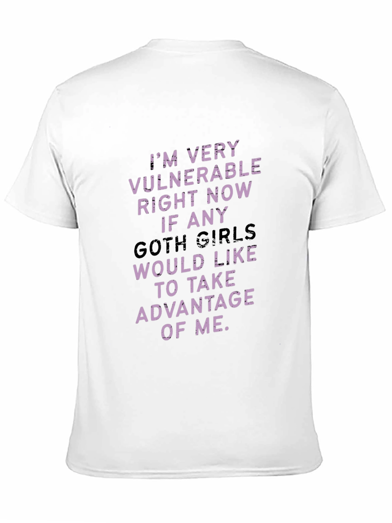 Black Vulnerable Goth Girls T-Shirt view 11