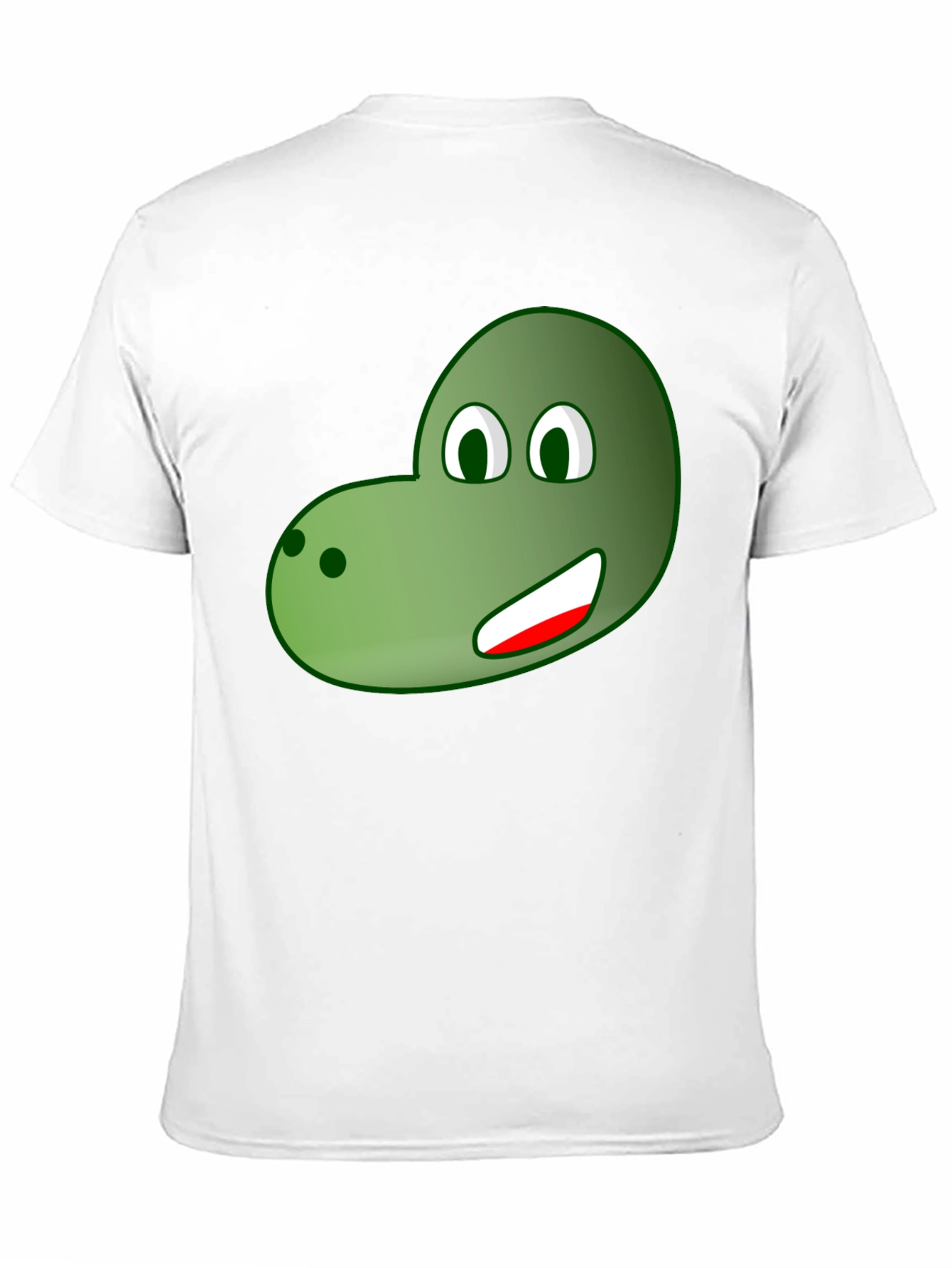 Black Cartoon Dinosaur Face Graphic Tee view 11