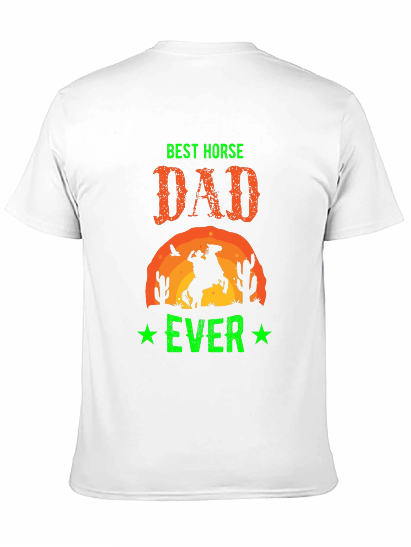 Black Best Horse Dad Ever Graphic T-Shirt view 11