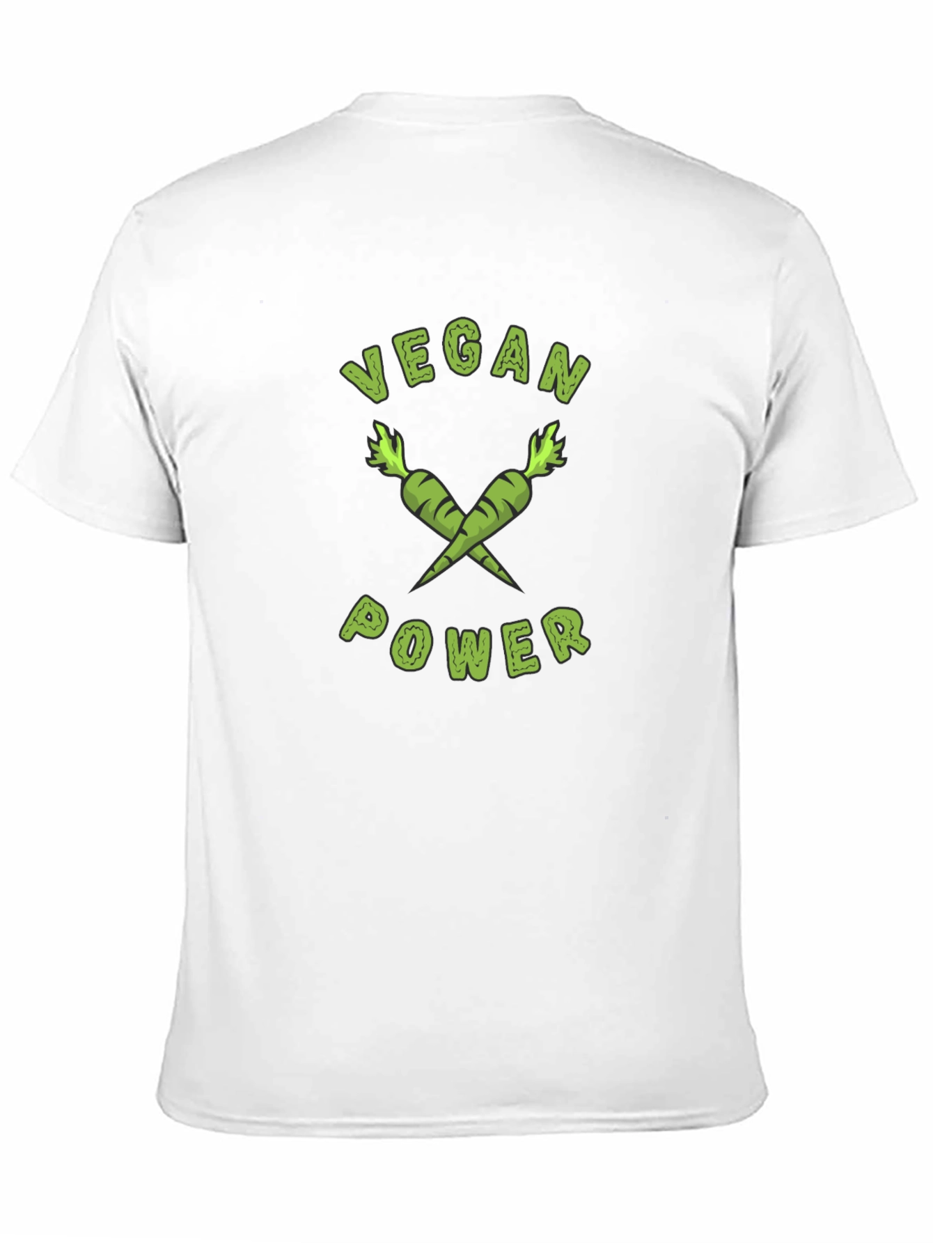 Black Vegan Power T-Shirt - Carrot Graphic Tee view 11