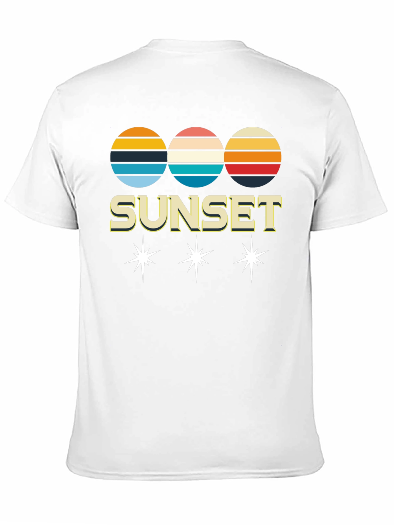 Black Retro Sunset Graphic Tee - Classic Style view 11