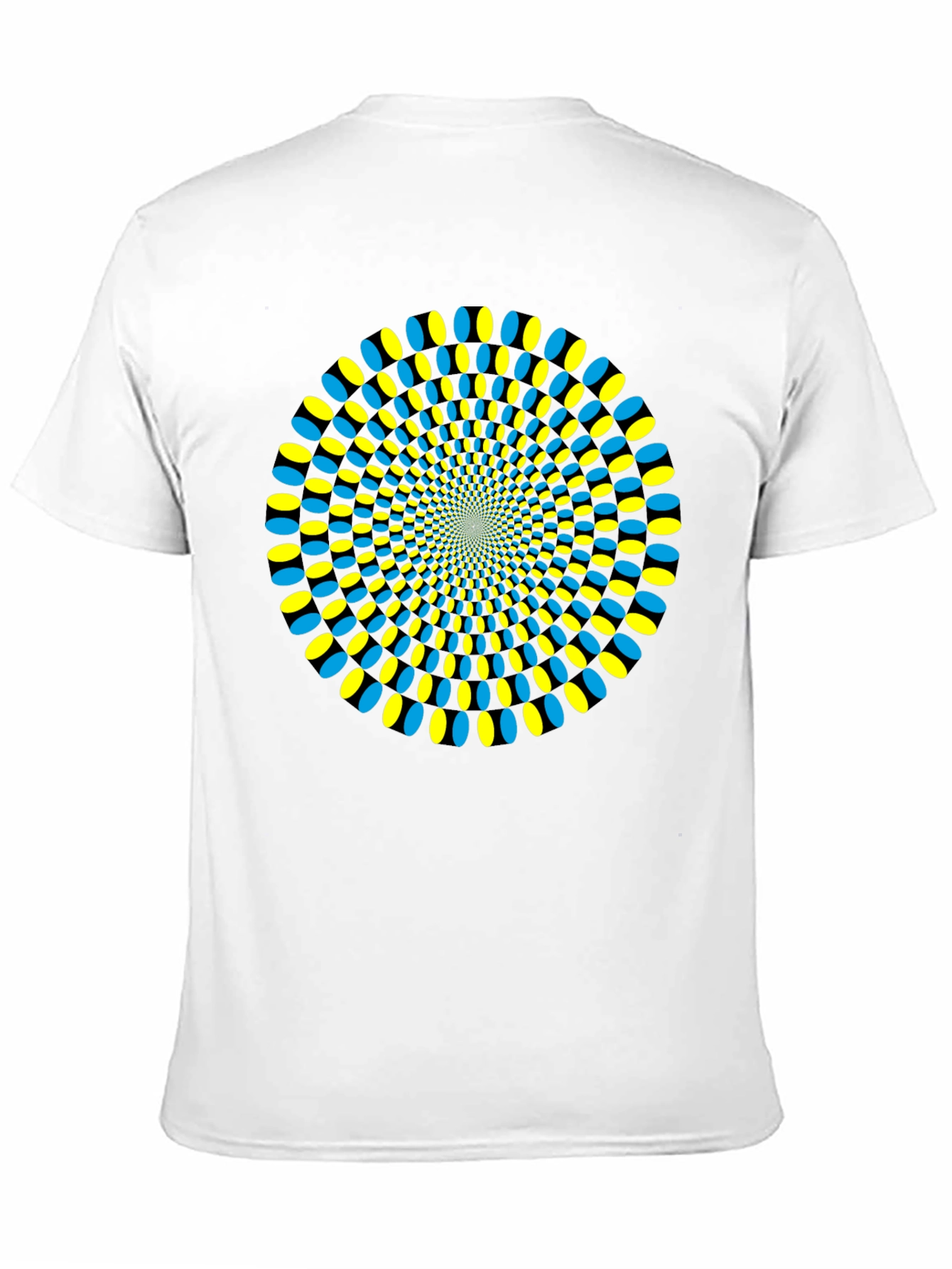 Black Hypnotic Illusion T-Shirt - Black view 11