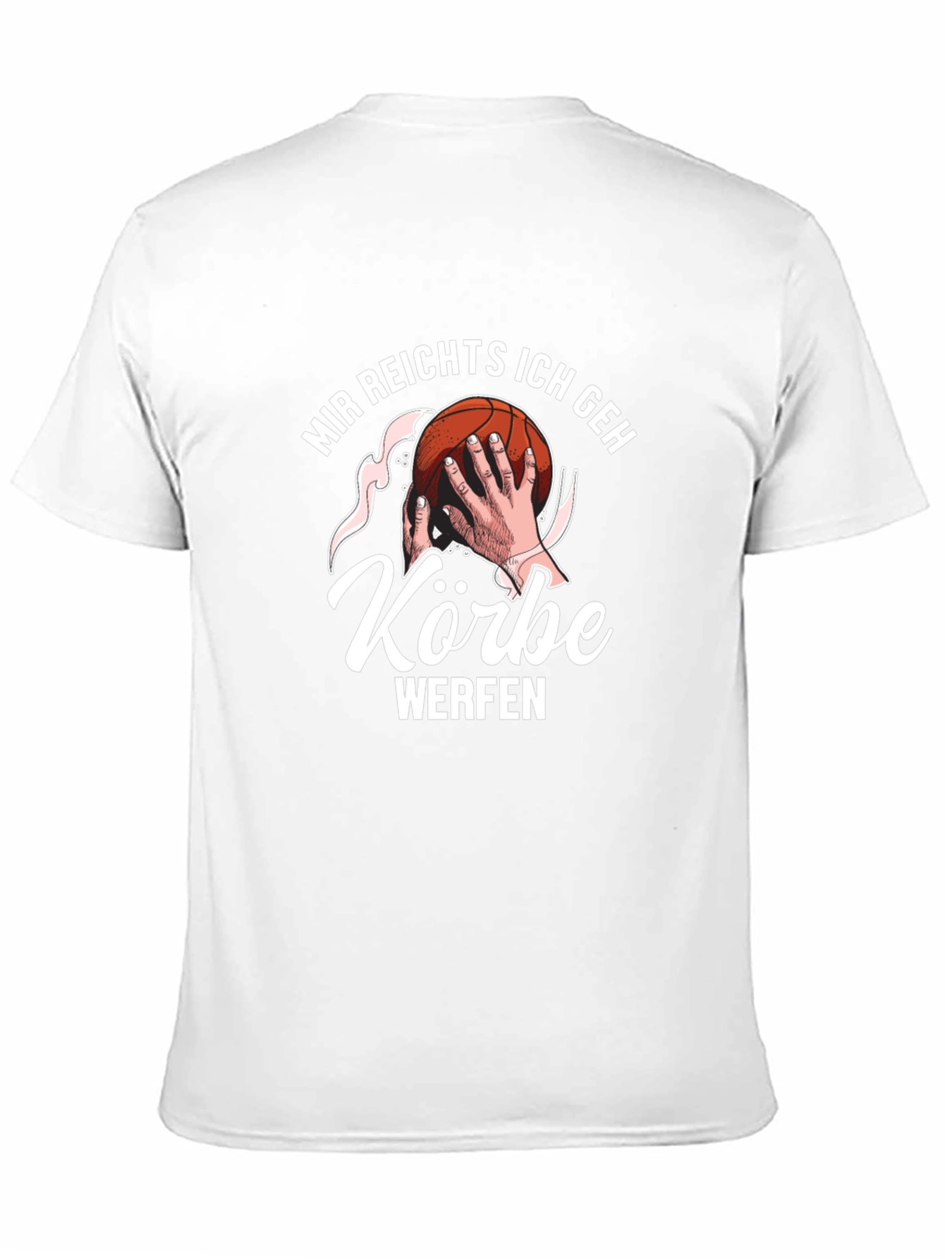 Black Basketball T-Shirt - "Mir reichts ich geh Körbe werfen" view 11