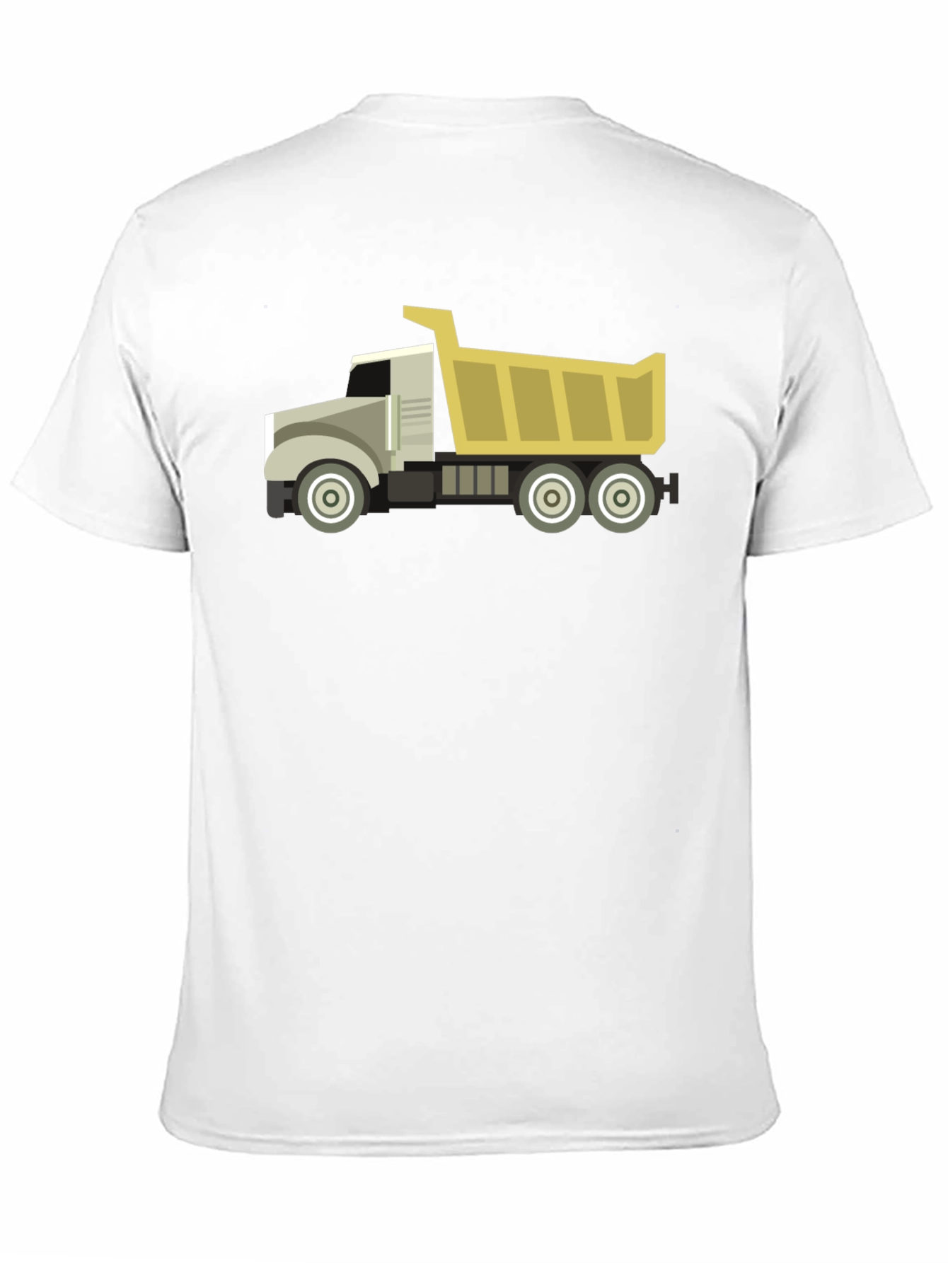 Black Dump Truck Graphic Tee - Black Cotton Blend view 11
