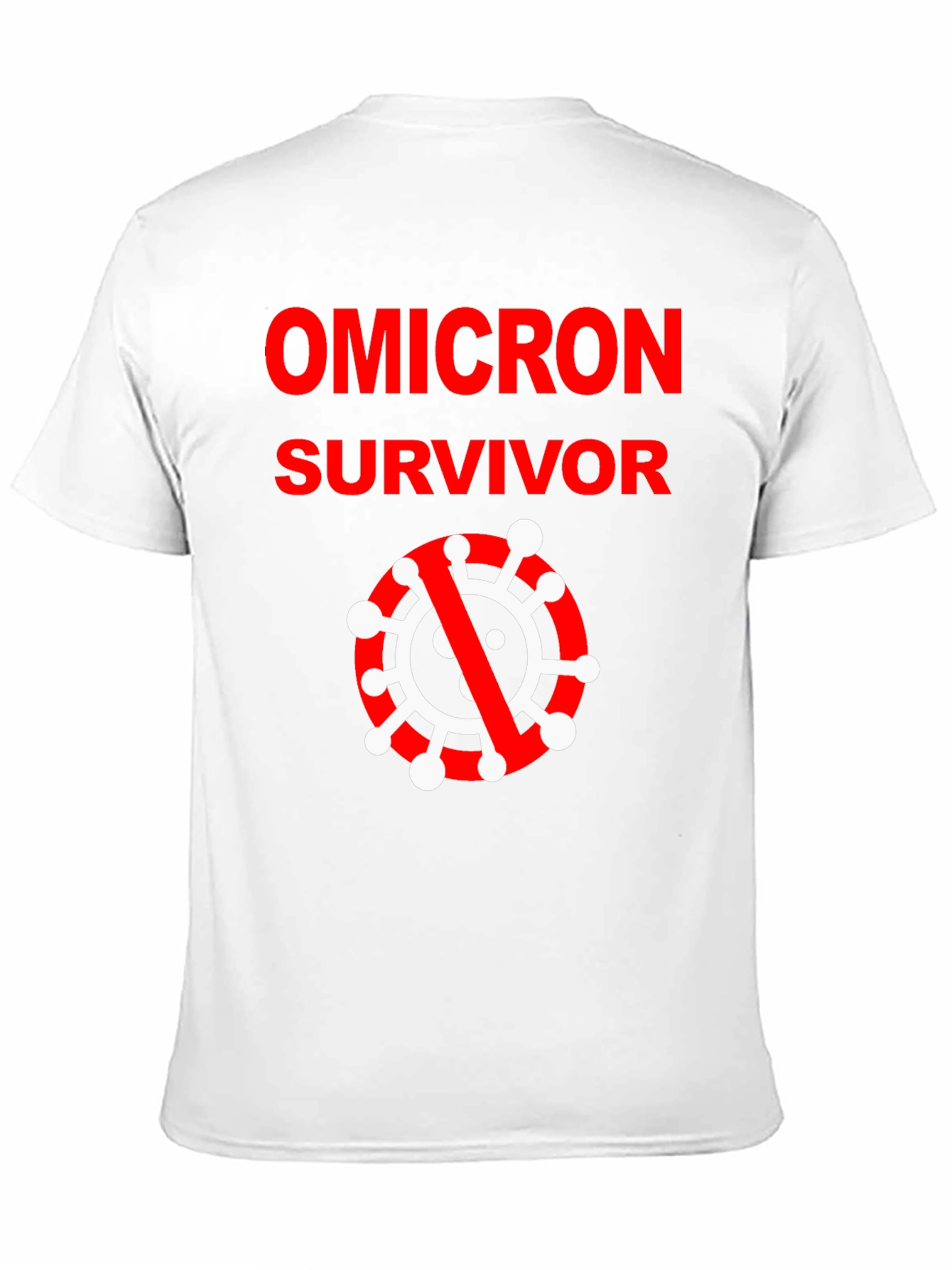 Black Omicron Survivor Black T-Shirt view 11
