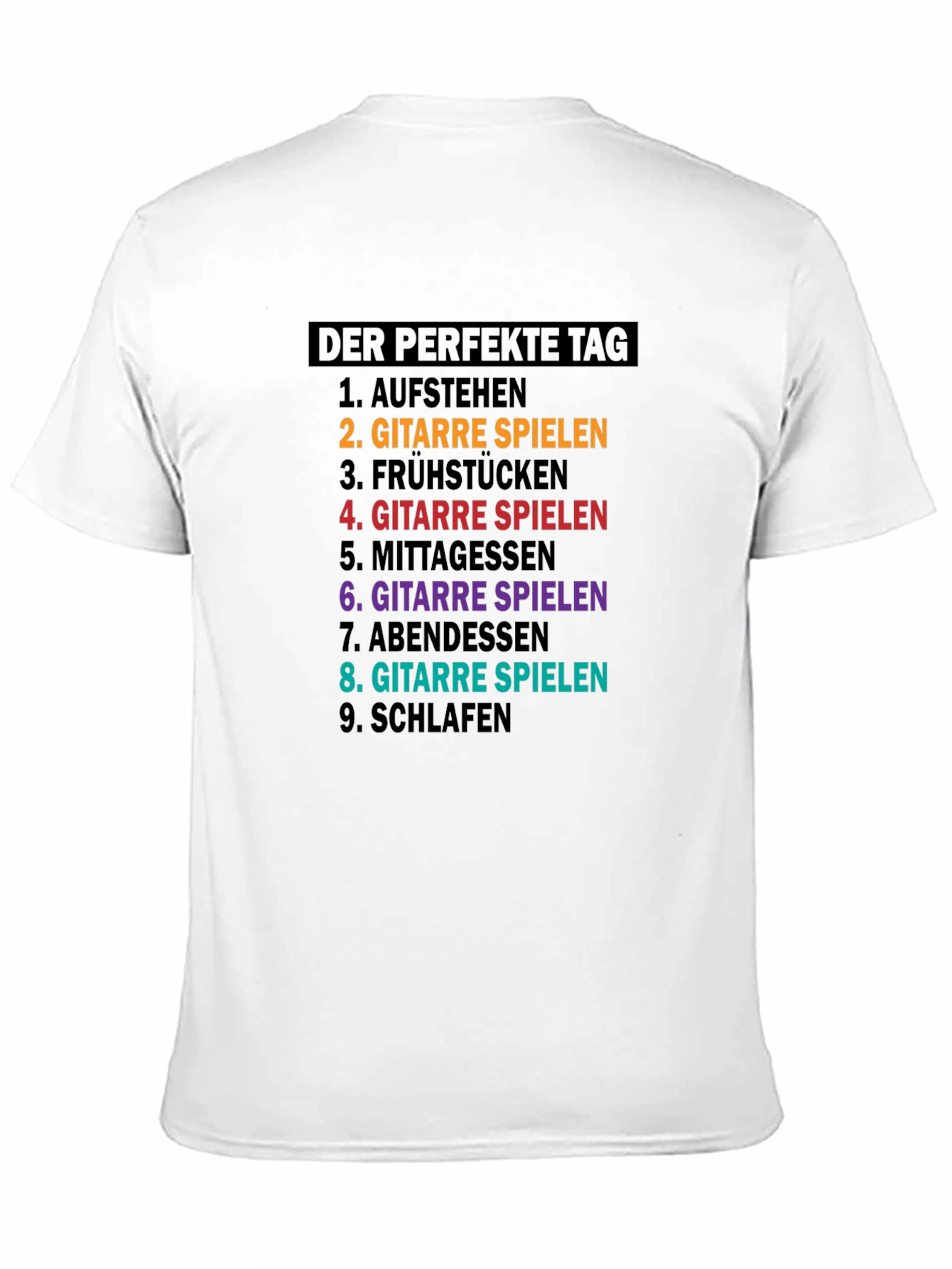 Black The Perfect Day Guitar T-Shirt view 11