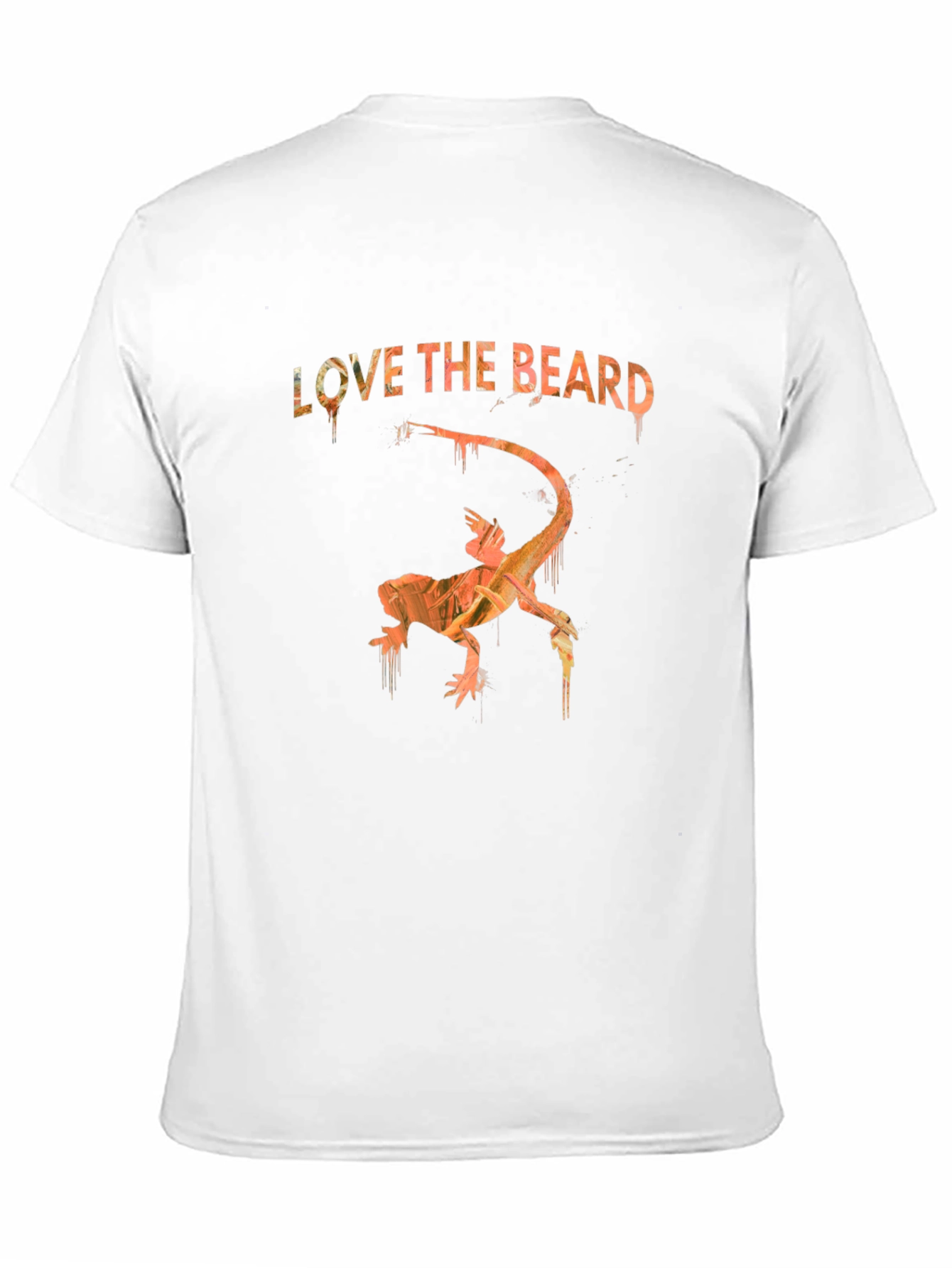 Black Love the Beard Lizard Graphic Tee - Black view 11