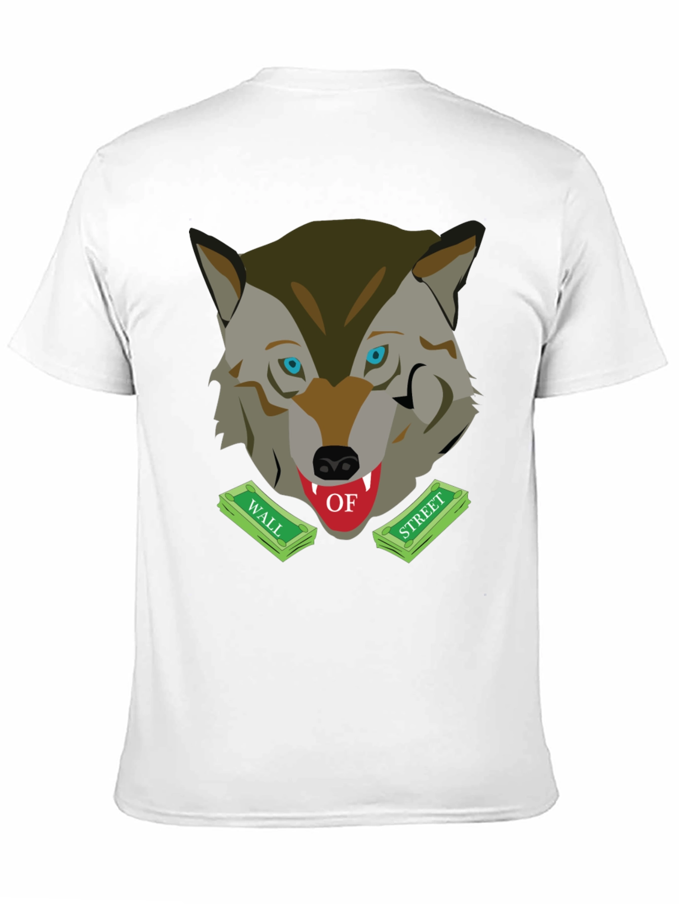 Black Wolf of Wall Street Graphic T-Shirt view 11