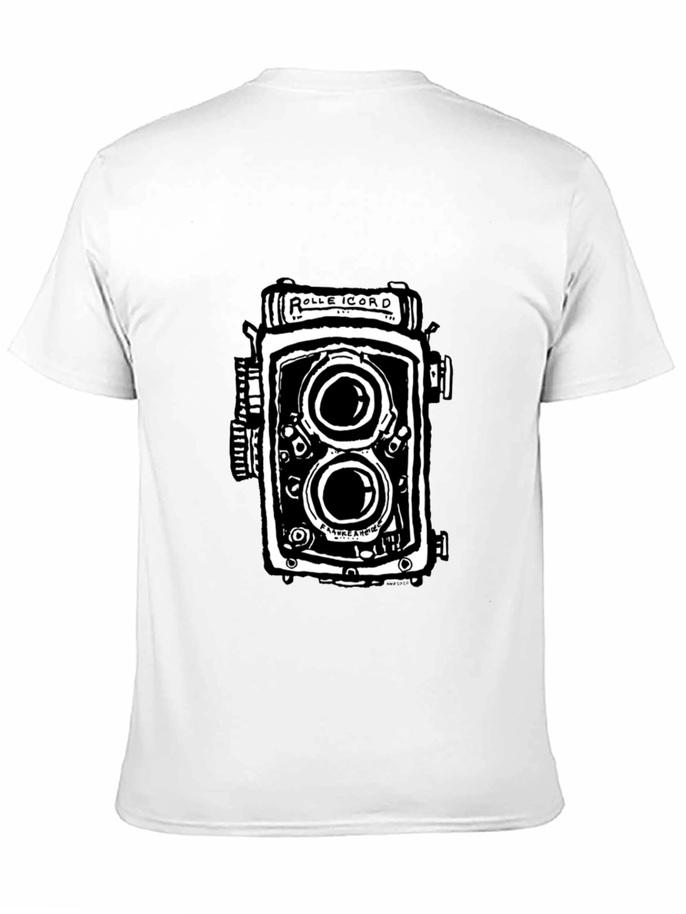 Black Vintage Camera Graphic T-Shirt - Black view 11