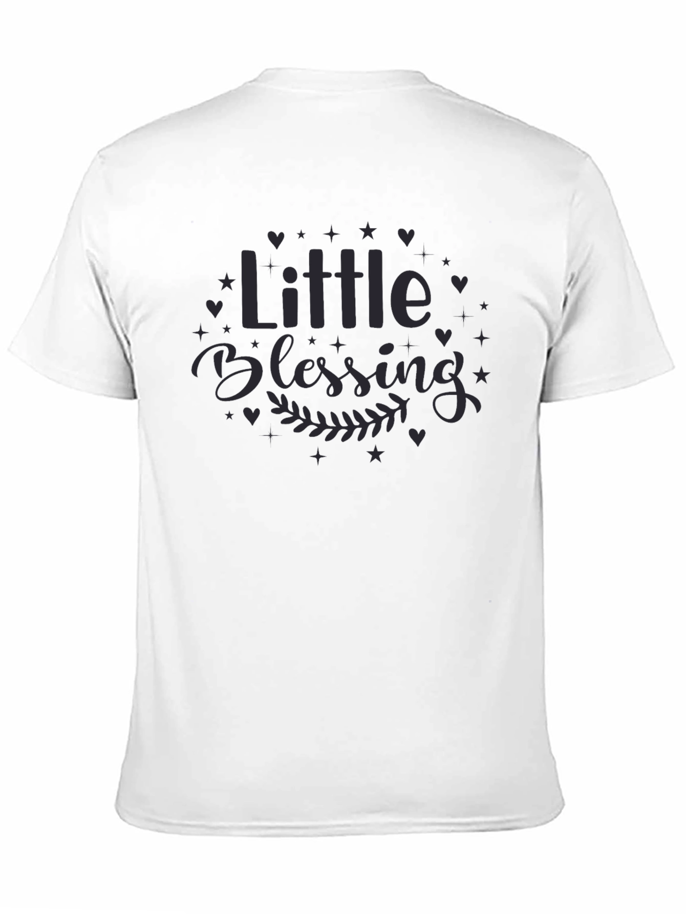 Black Little Blessing Graphic Tee - Soft Cotton Comfort view 11
