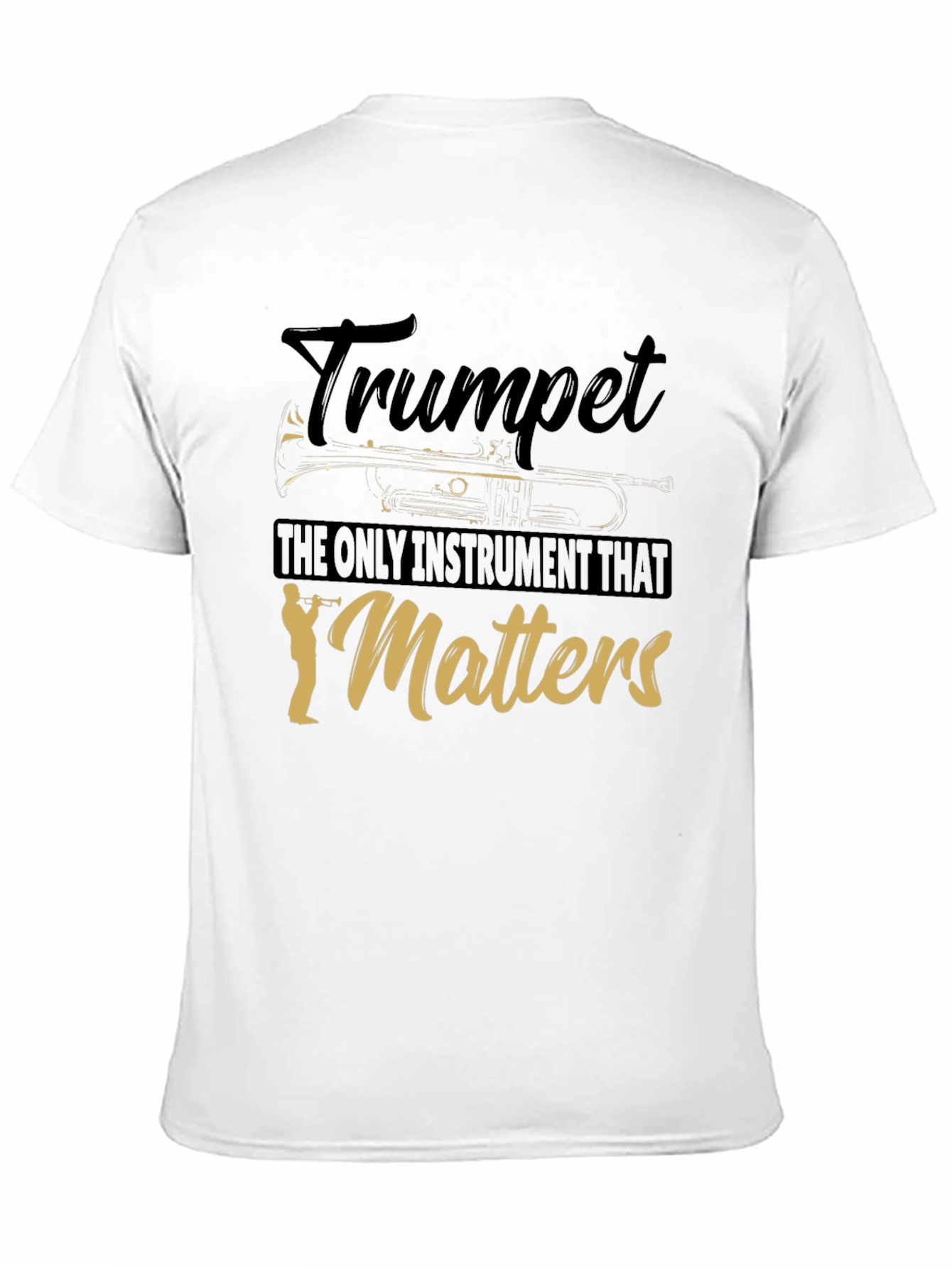 Black Trumpet Matters Graphic T-Shirt - Music Lover Tee view 11