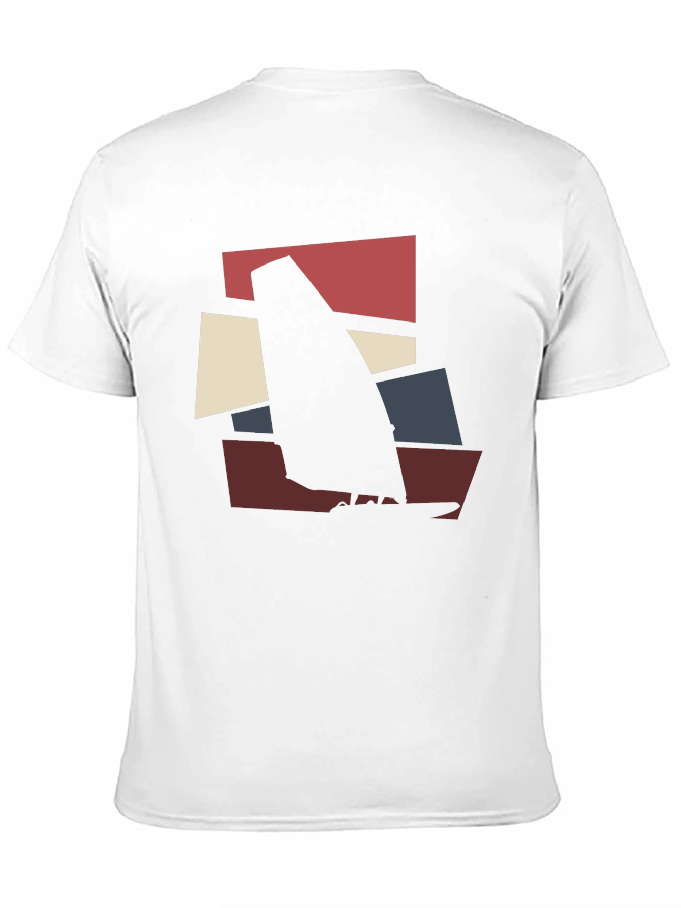 Black Modern Windsurfing Graphic Tee - Black view 11