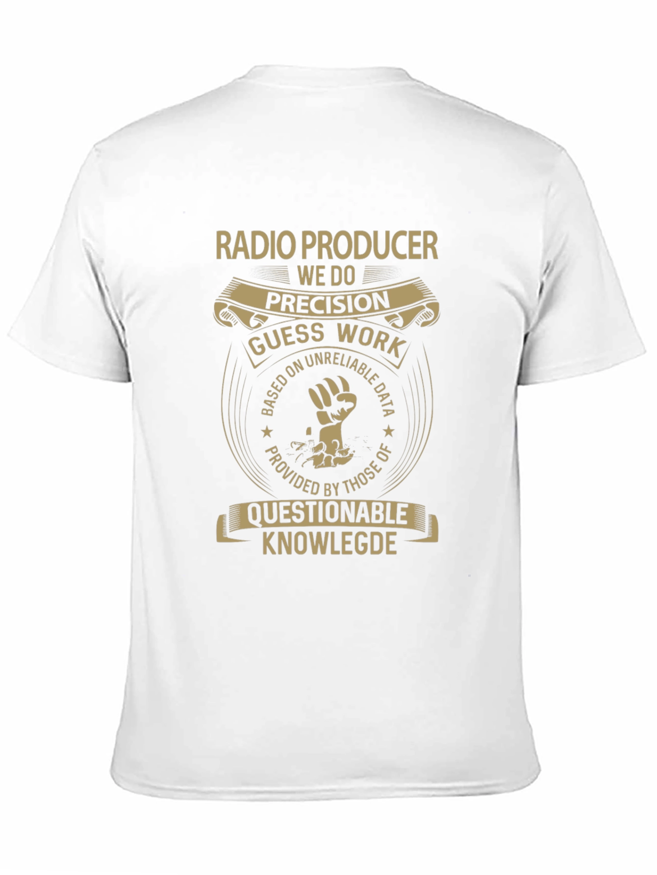 Black Radio Producer Precision Funny T-Shirt view 11