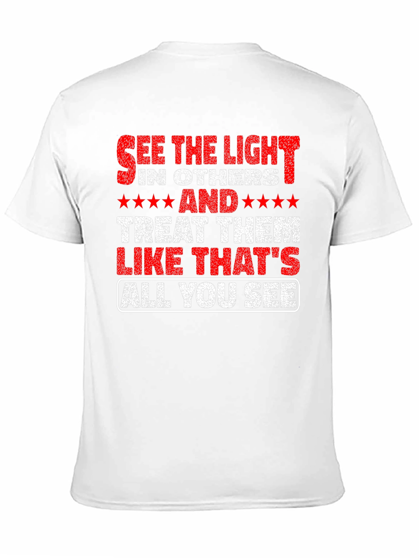 Black See the Light T-Shirt - Inspirational Message Tee view 11