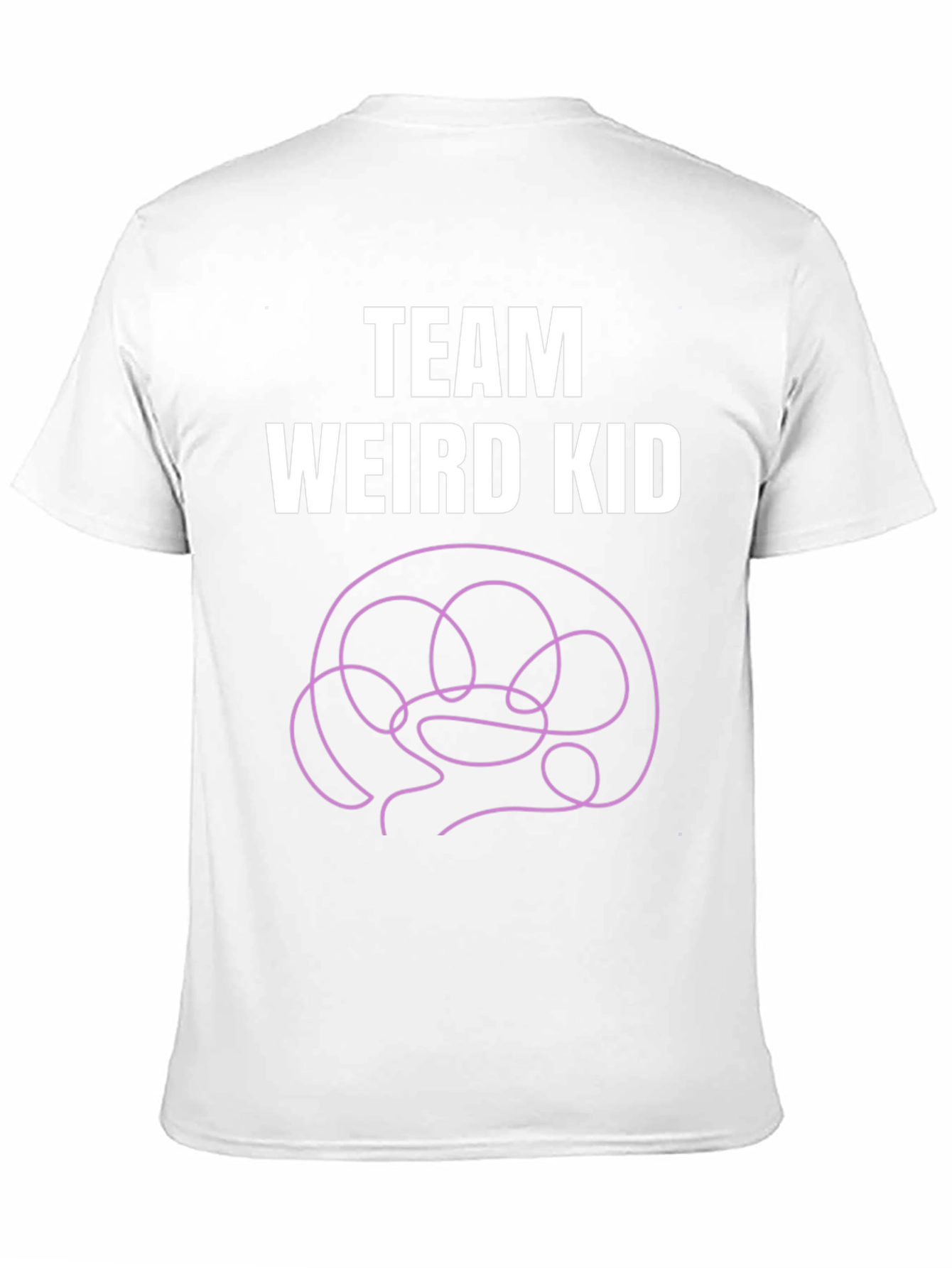 Black Team Weird Kid T-Shirt - Funny Brain Tee view 11