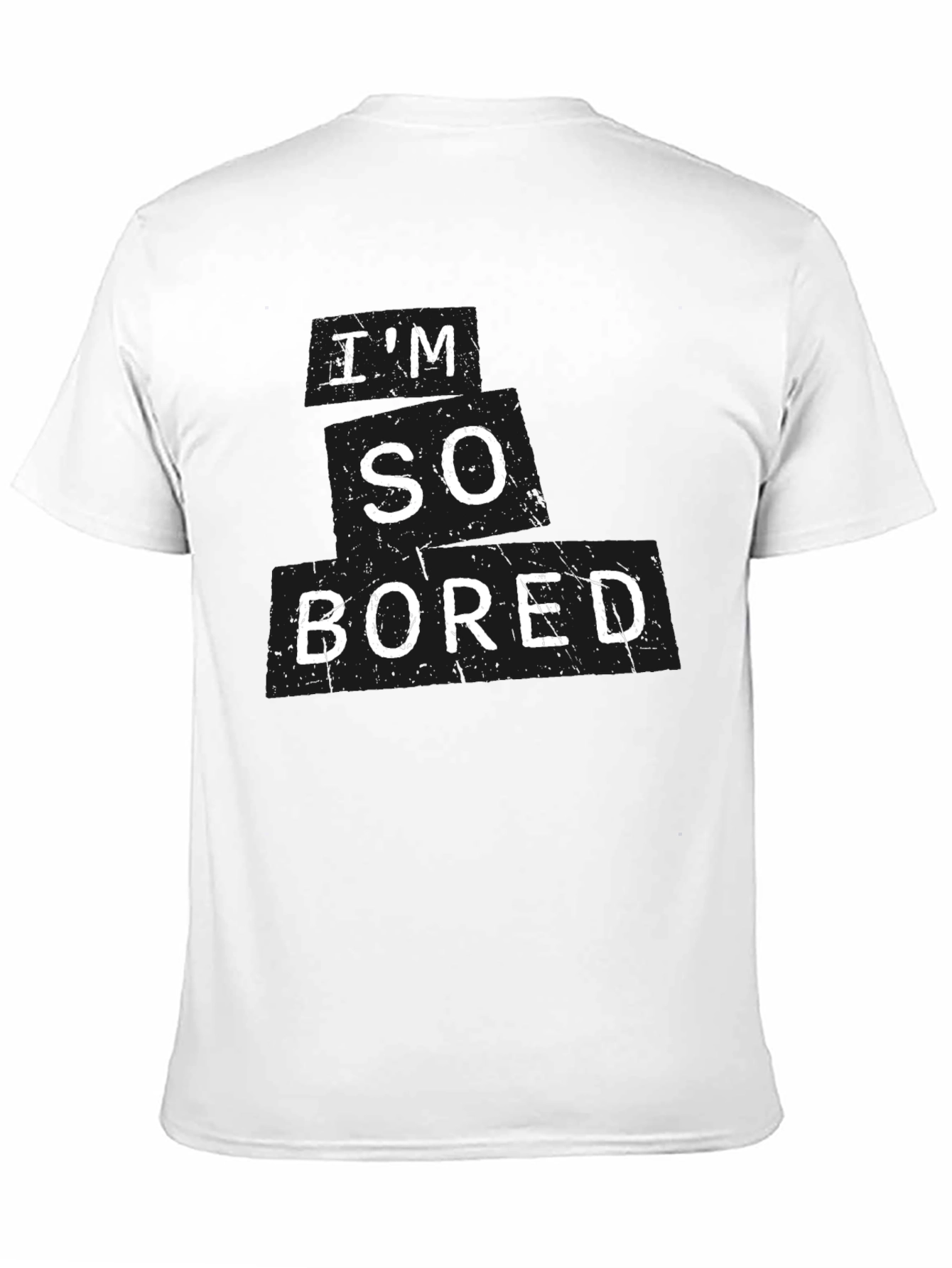 Black I'm So Bored Graphic T-Shirt - Relaxed Fit view 11