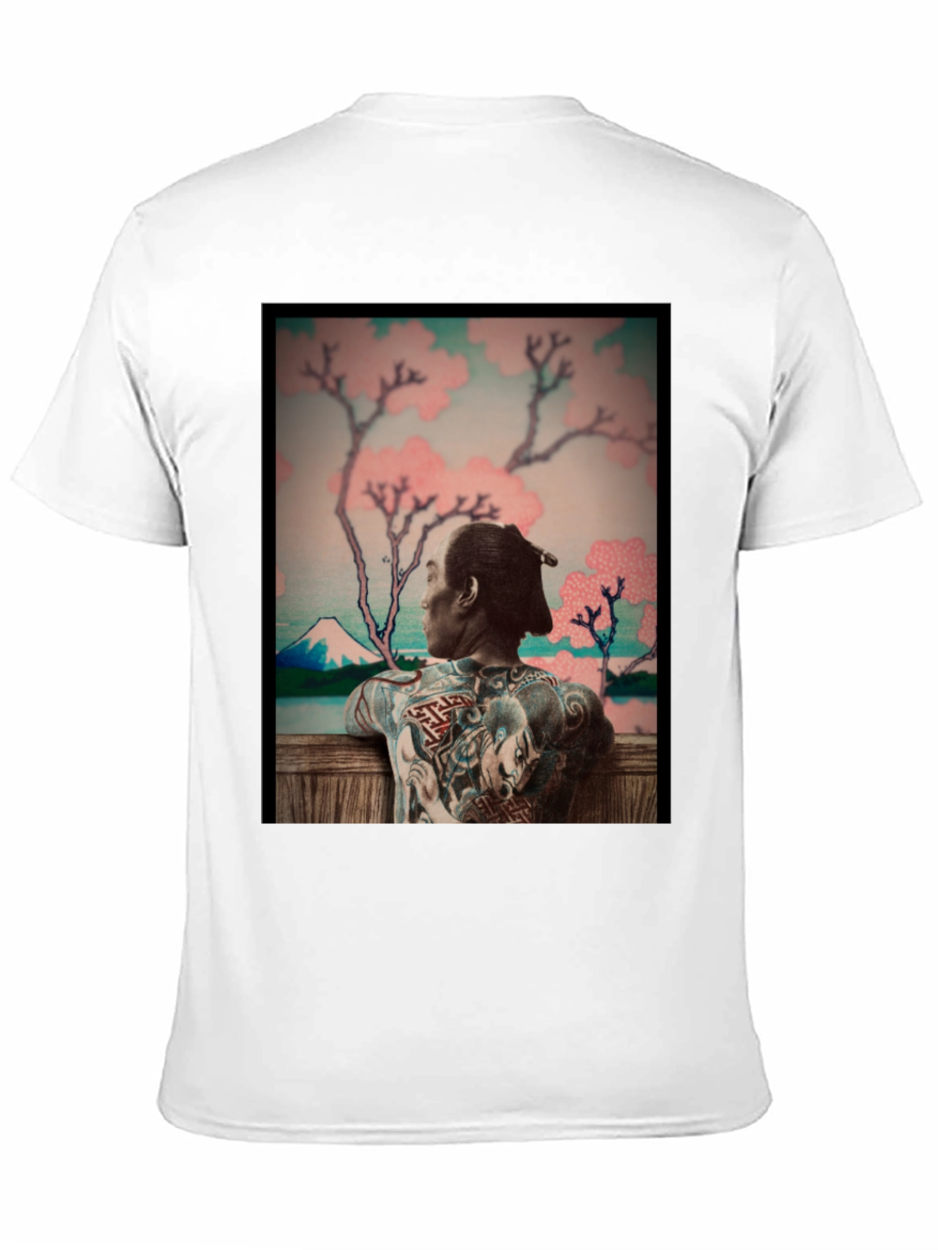 Black Japanese Art Tattoo T-Shirt - Unique Graphic Tee view 11