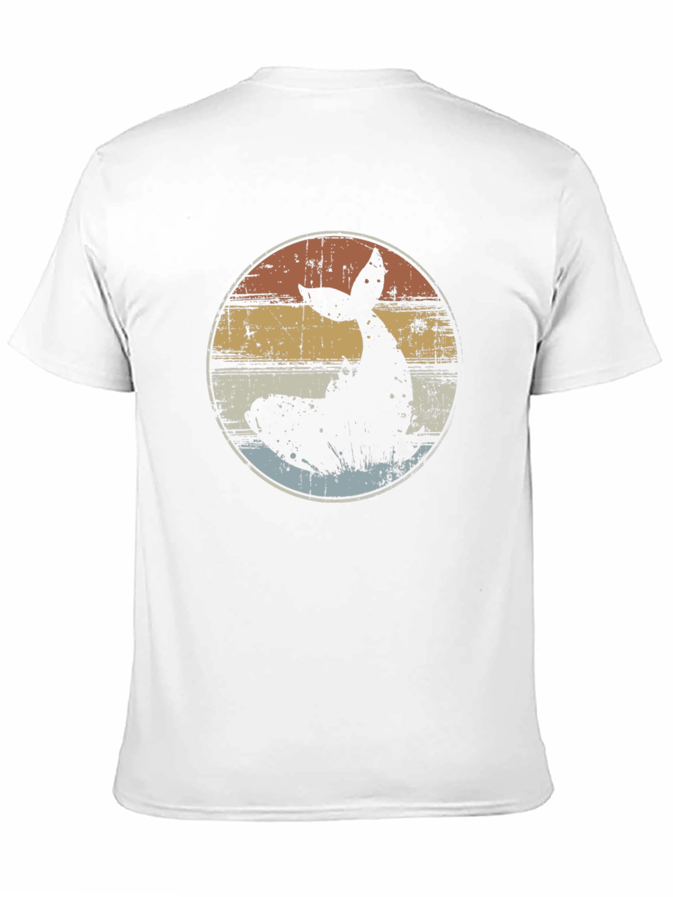 Black Retro Whale Tail Graphic T-Shirt - Black view 11