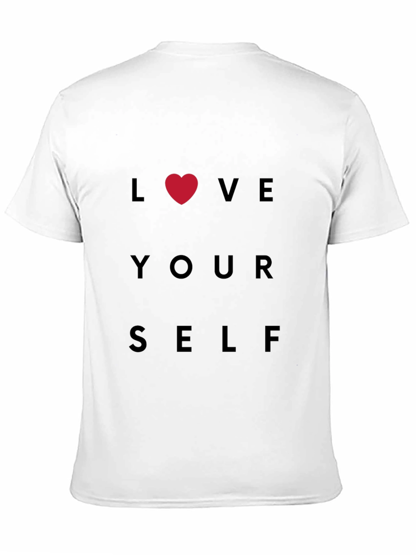 Black Love Yourself Black T-Shirt view 11