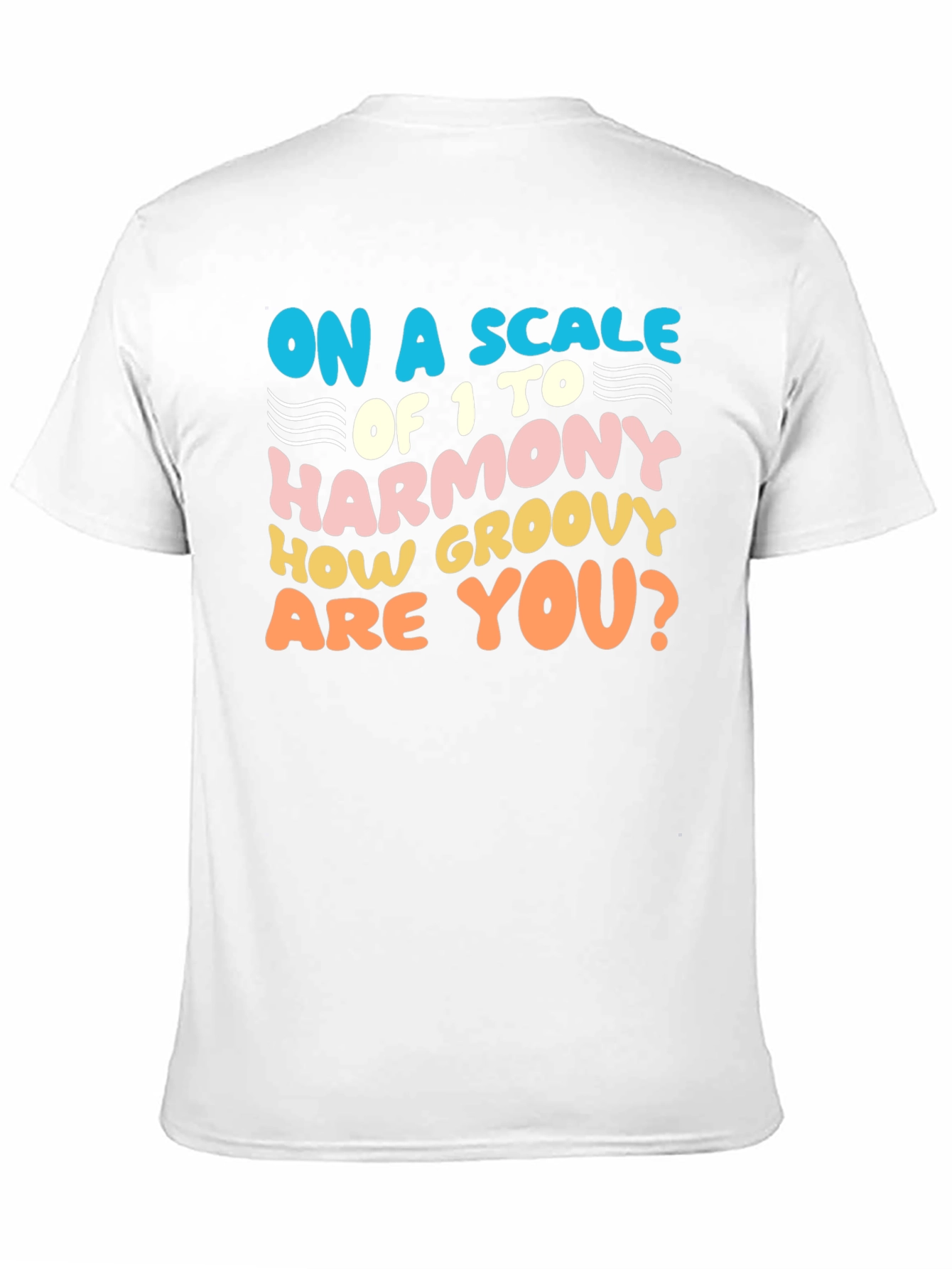 Black Groovy Harmony T-Shirt - Fun Retro Style view 11