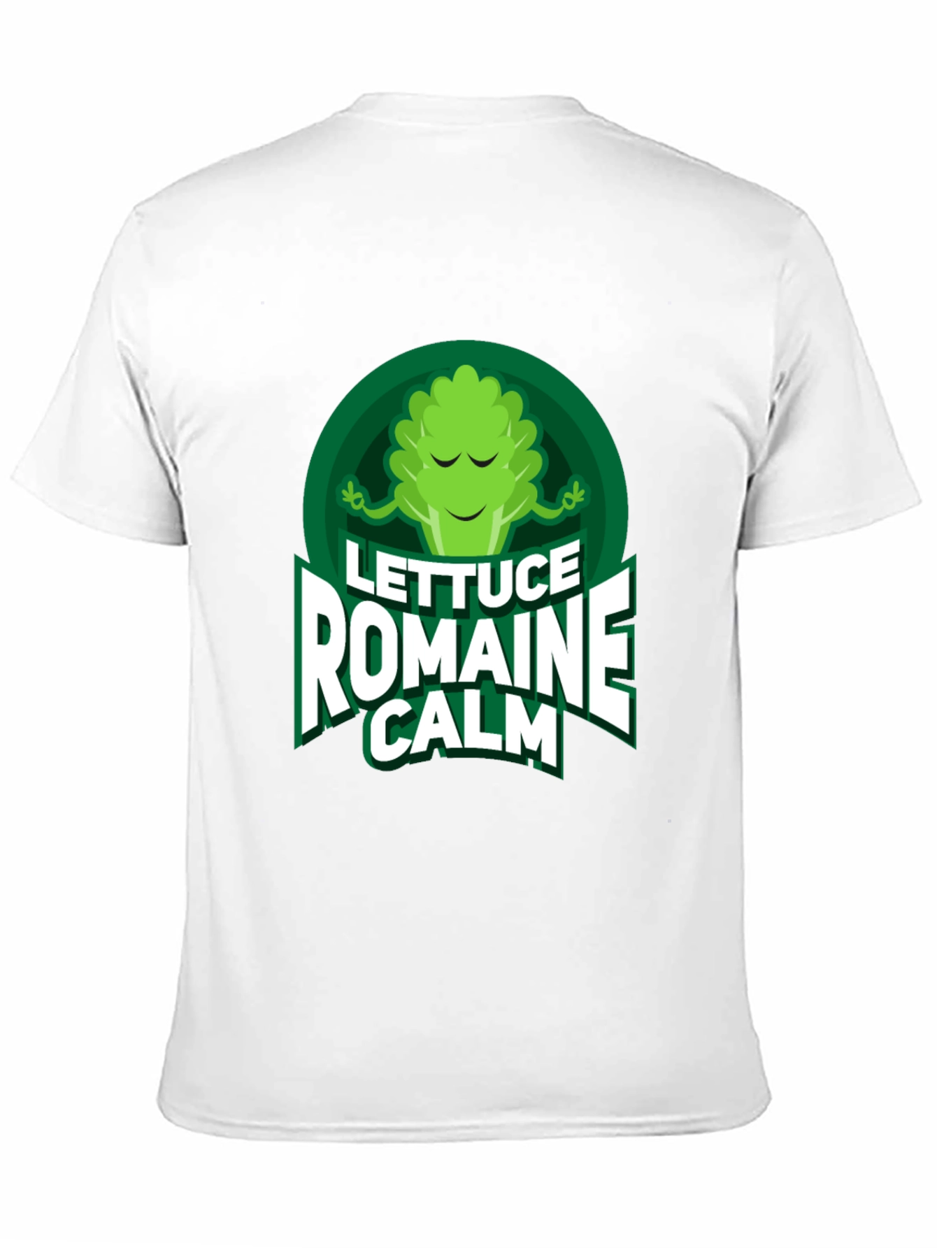 Black Lettuce Romaine Calm T-Shirt - Funny Vegan Tee view 11