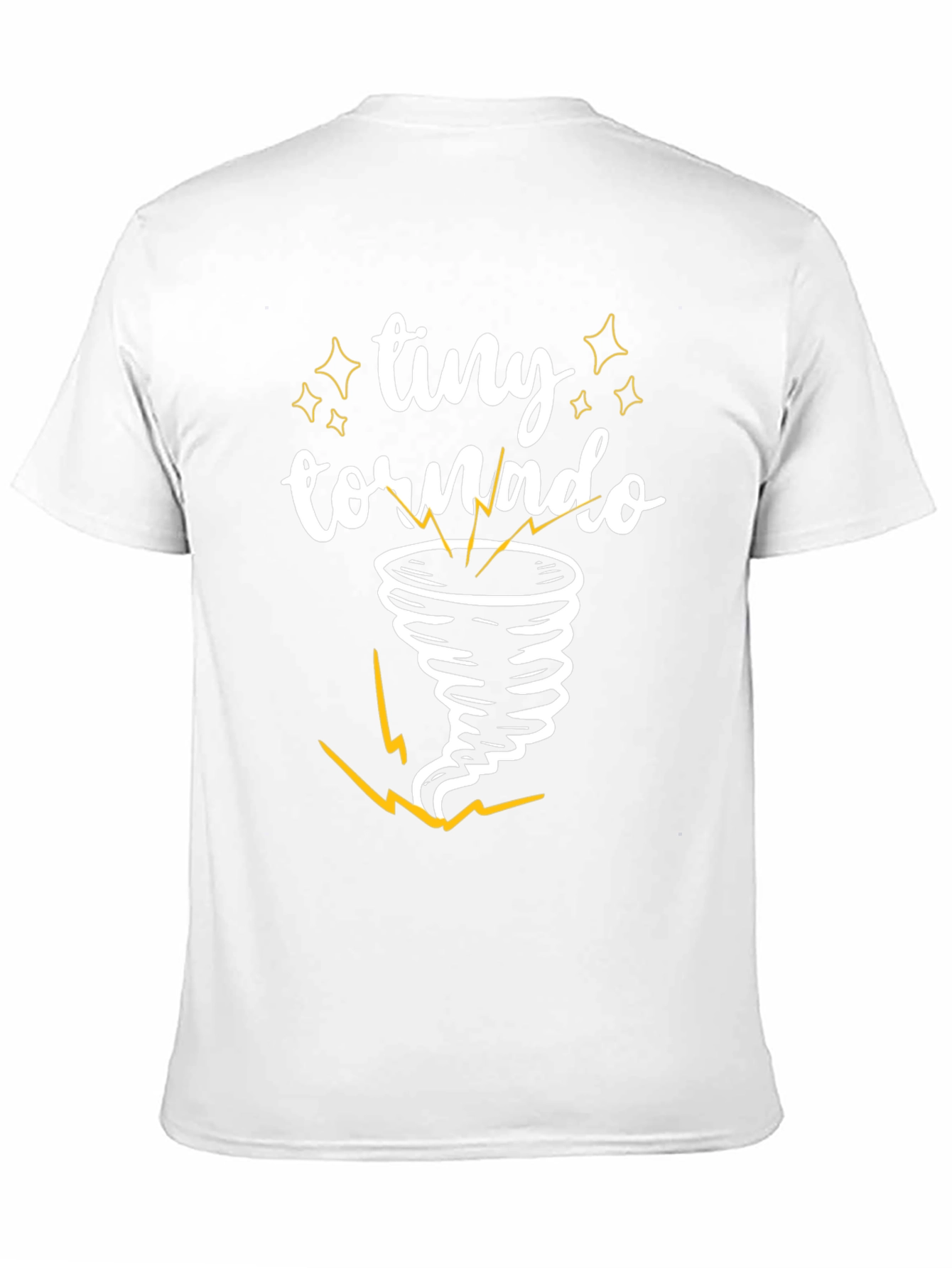 Black Tiny Tornado Graphic Tee - Black Cotton T-Shirt view 11