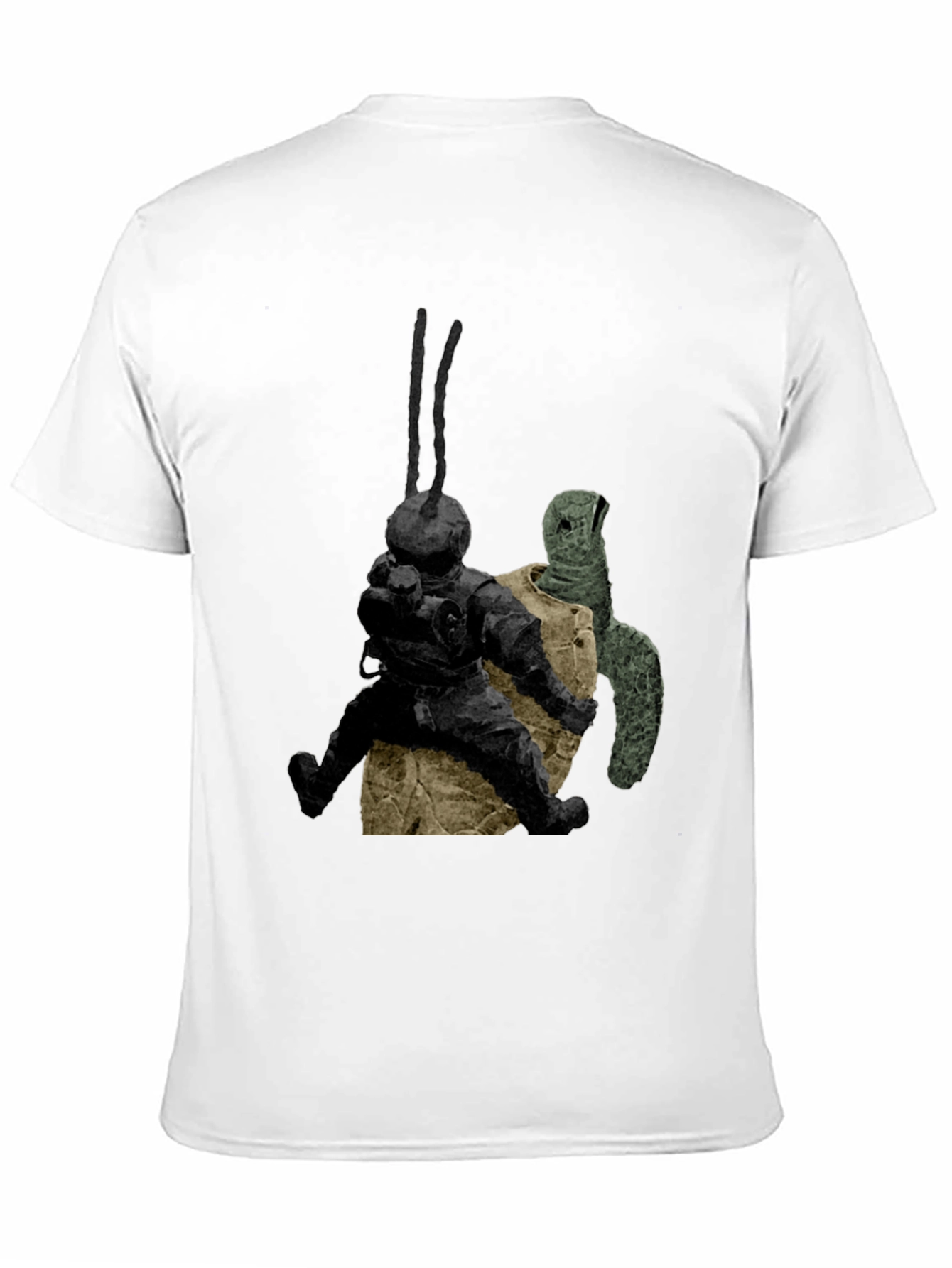Black Diver & Turtle Graphic Tee - Unique Design, Soft Cotton view 11