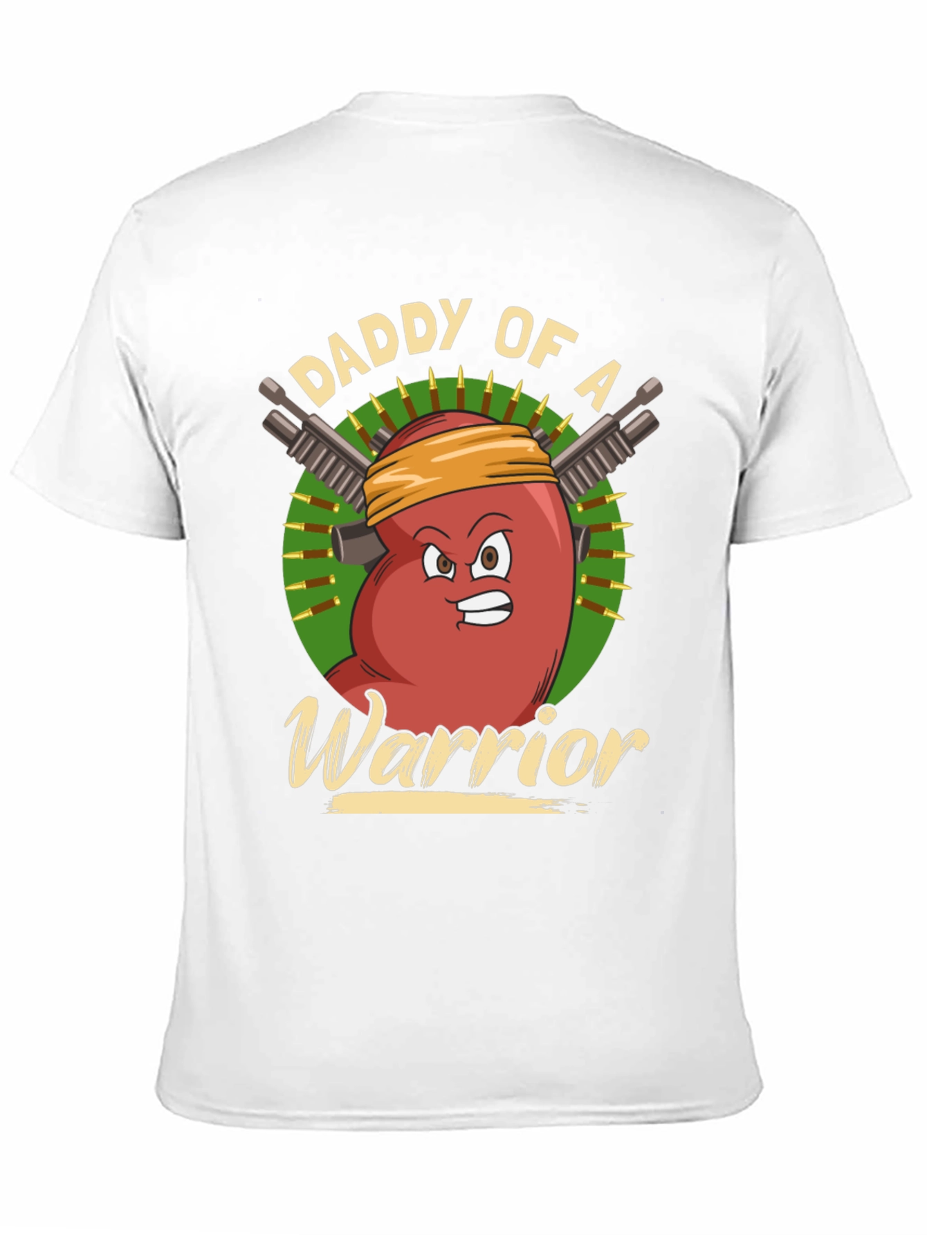 Black Daddy of a Warrior T-Shirt view 11