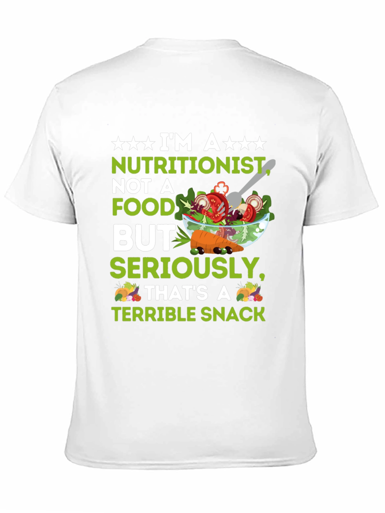 Black Nutritionist Terrible Snack Graphic Tee view 11