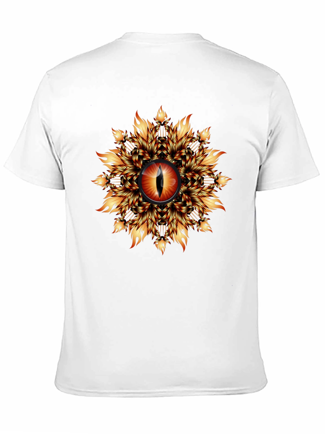 Black Fiery Eye Graphic T-Shirt - Black view 11