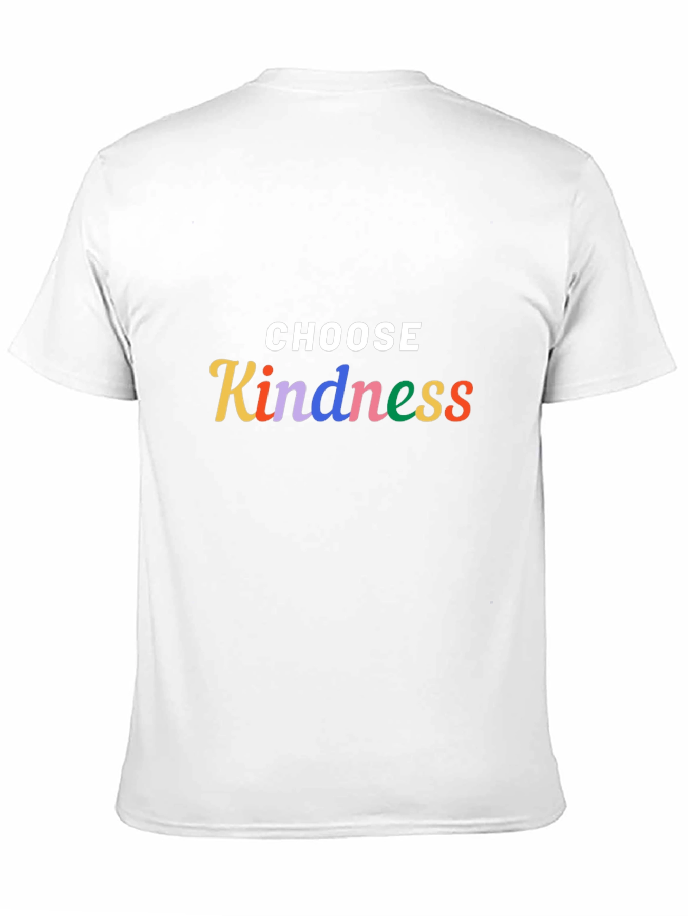 Black Choose Kindness T-Shirt - Black Crew Neck Tee view 11