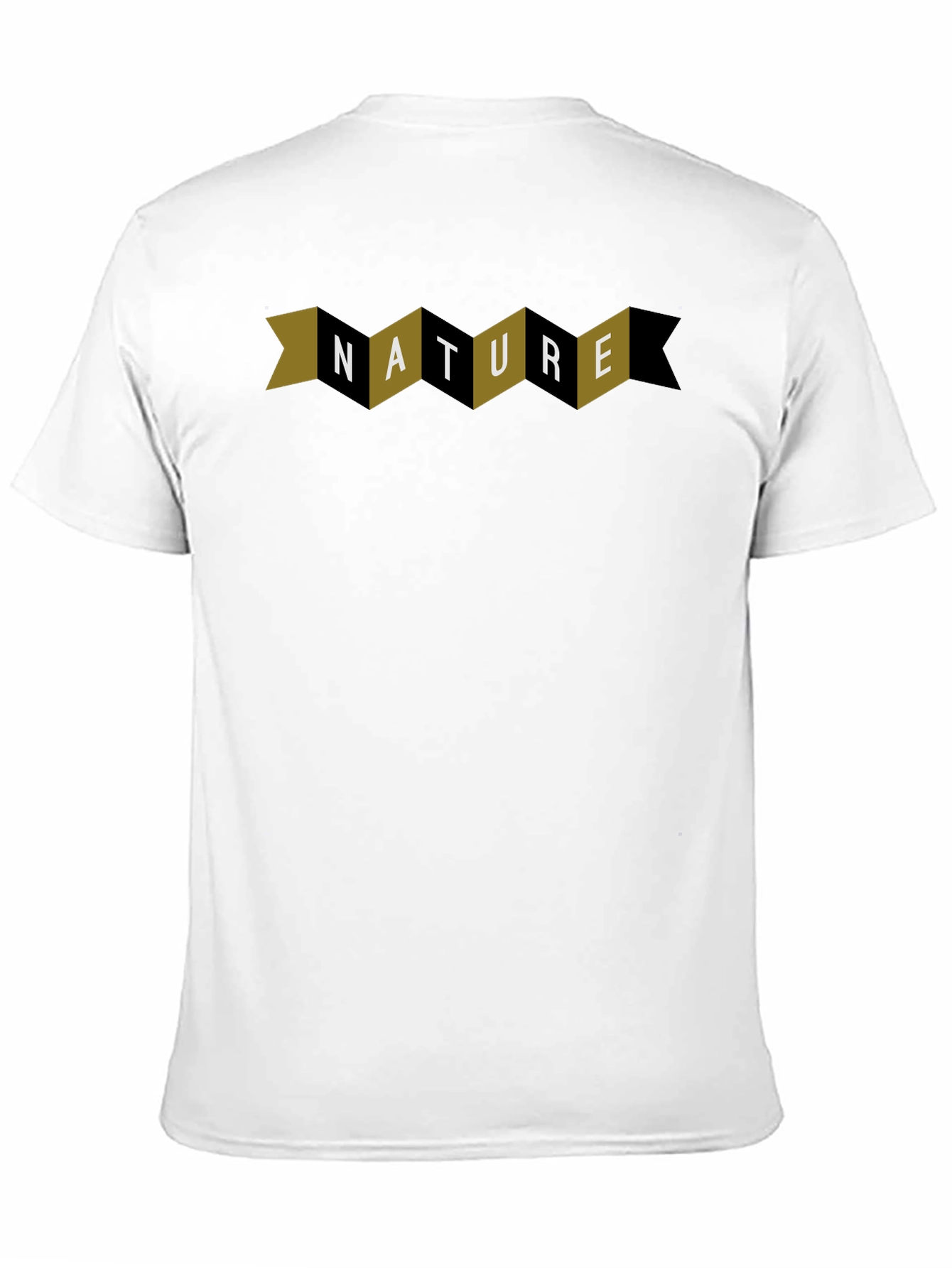 Black Nature Graphic Print Black Crew Neck T-Shirt view 11