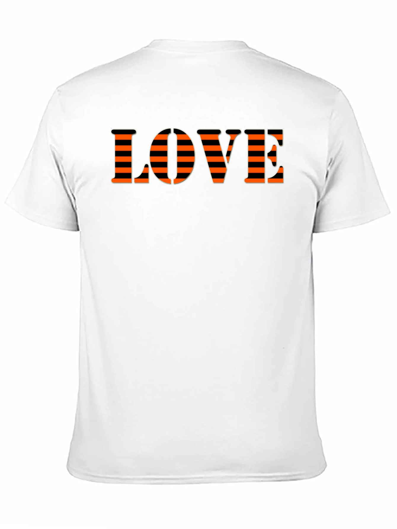 Black Love Striped Graphic T-Shirt view 11
