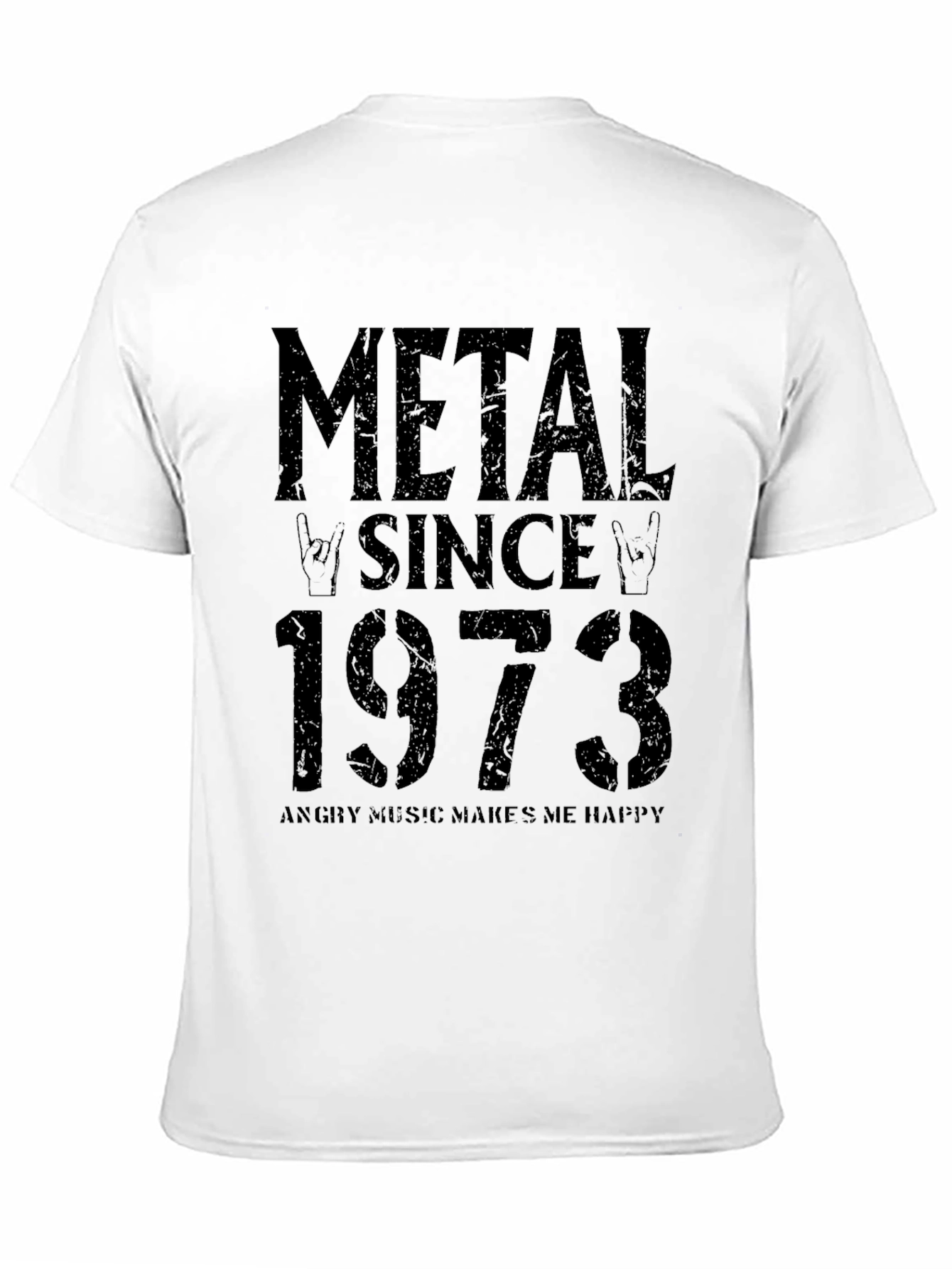 Black Metal Since 1973 Black Graphic T-Shirt view 11