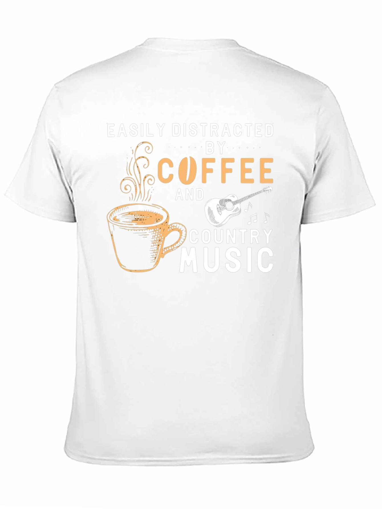 Black Coffee & Country Music T-Shirt - Easily Distracted view 11