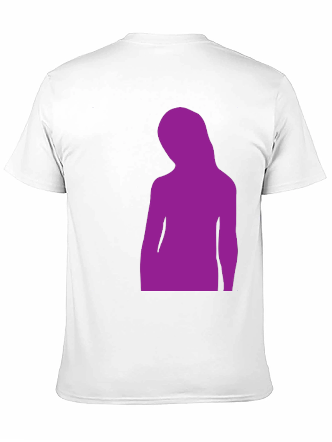 Black Purple Silhouette Graphic Black T-Shirt view 11