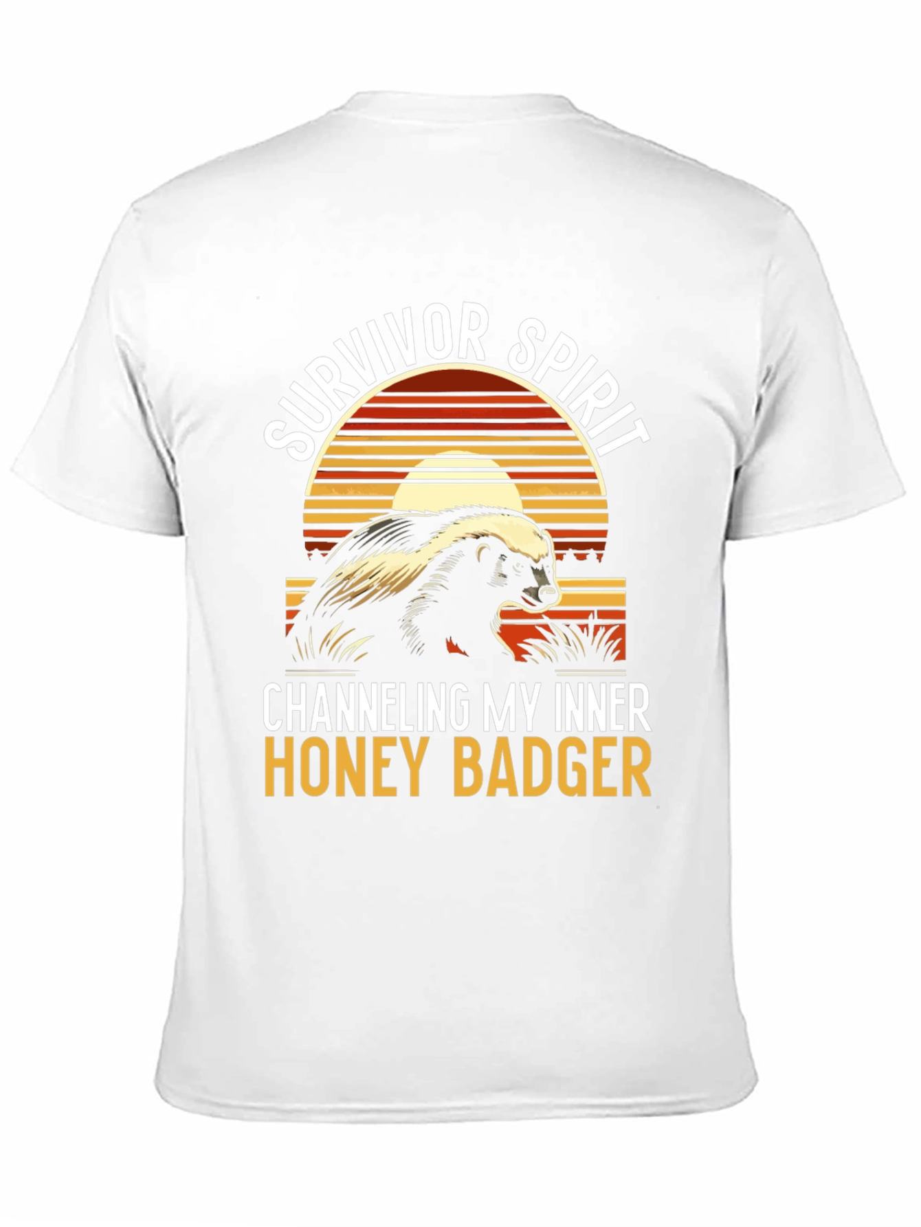 Black Survivor Spirit Honey Badger Graphic Tee view 11