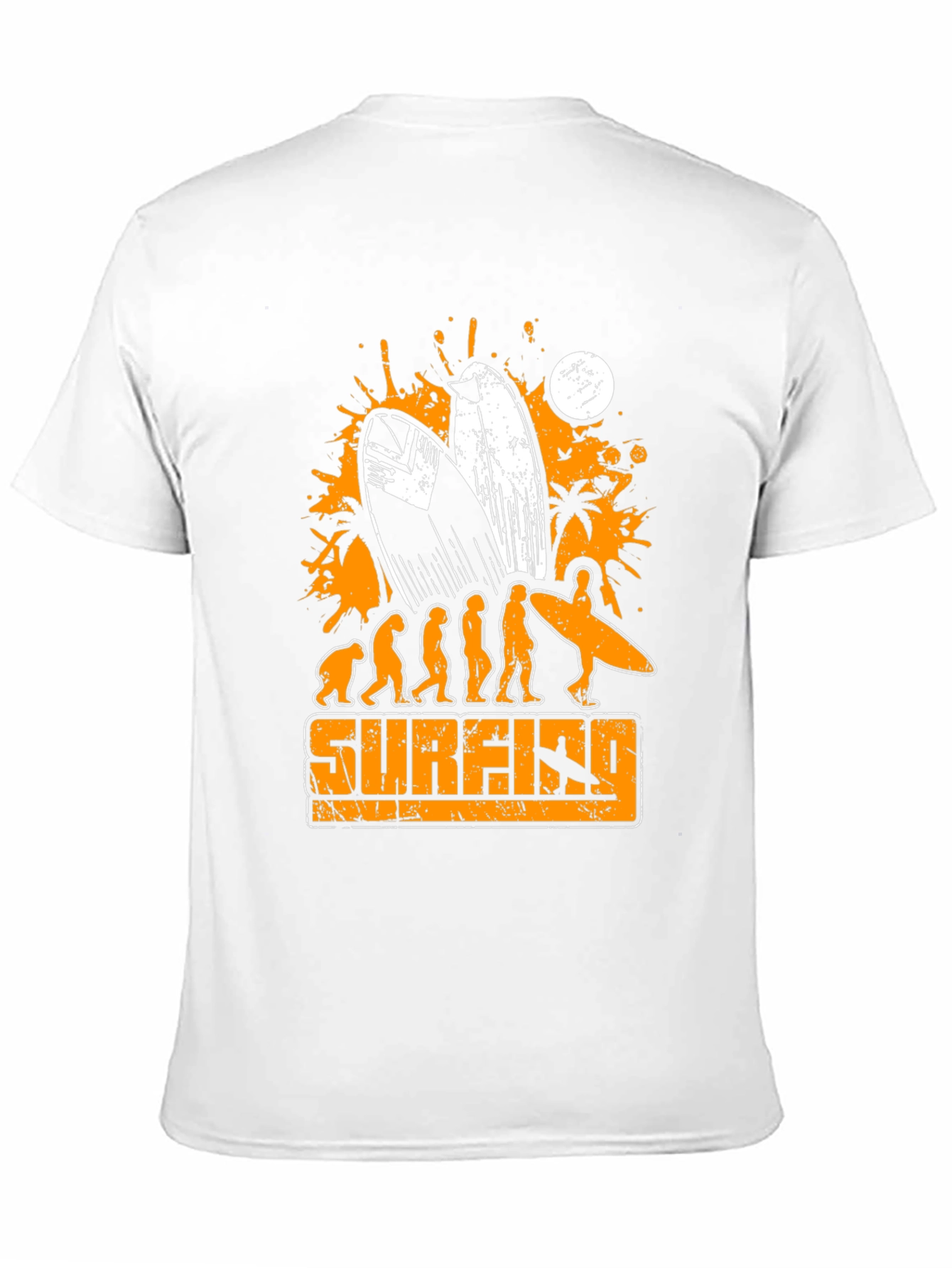 Black Surfing Evolution Graphic T-Shirt - Mens Black Tee view 11