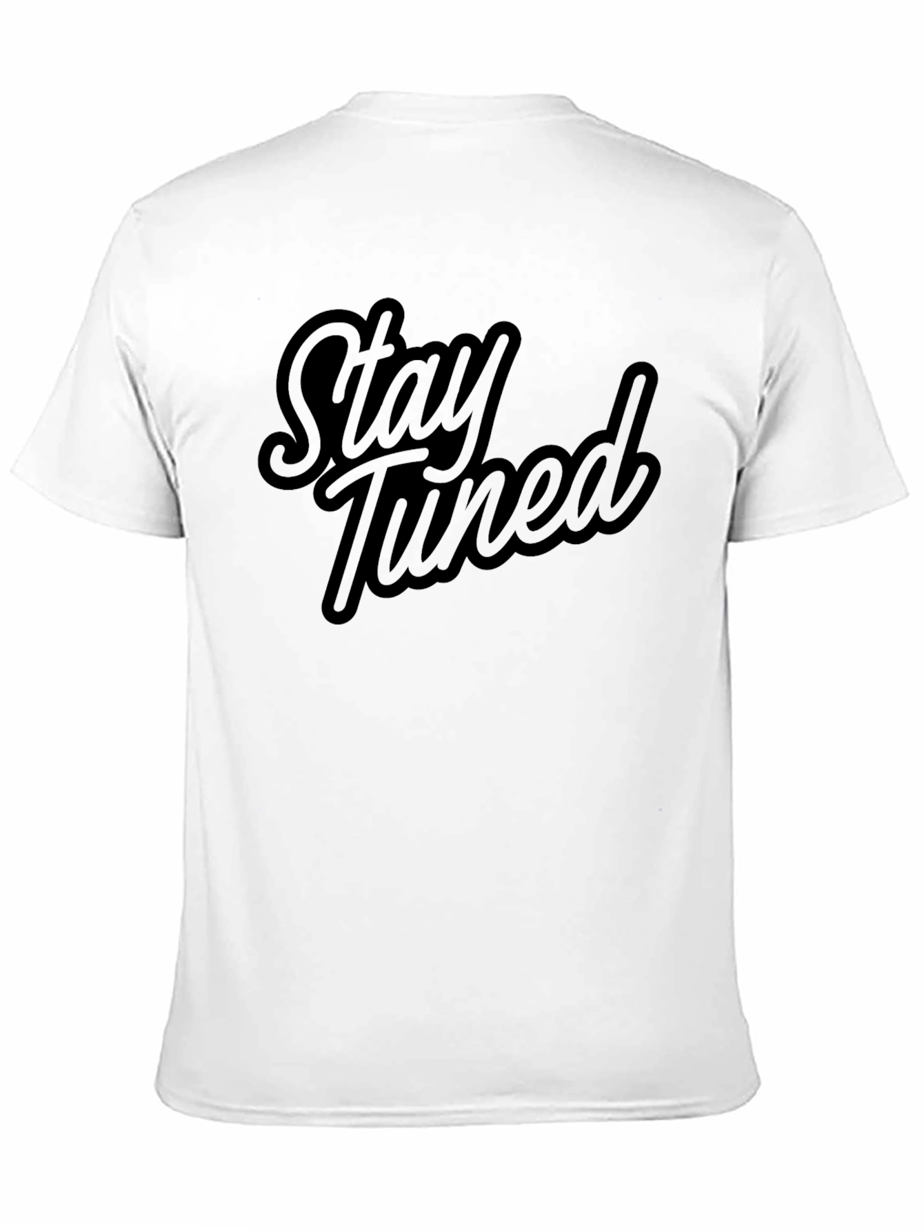 Black Stay Tuned Black Graphic T-Shirt - Casual Style view 11