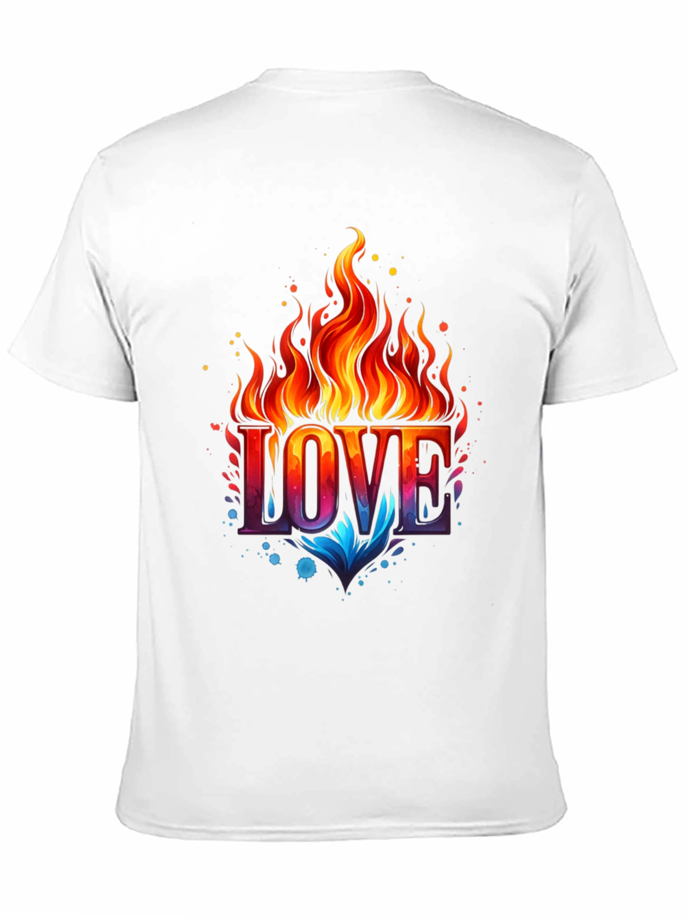 Fiery Love Graphic Tee - Bold Statement Shirt - 11