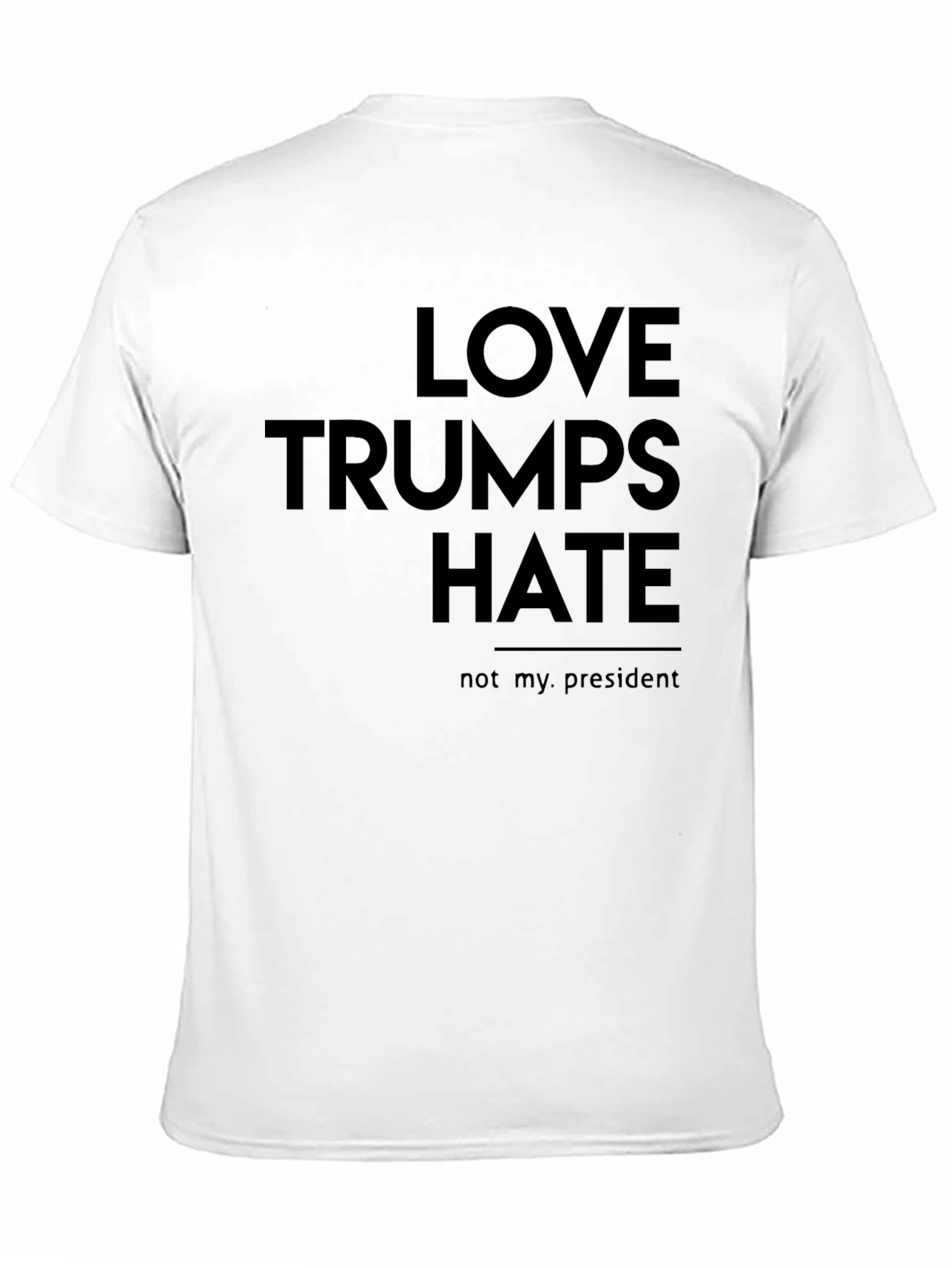 Black Love Trumps Hate Graphic Tee - Protest T-Shirt view 11