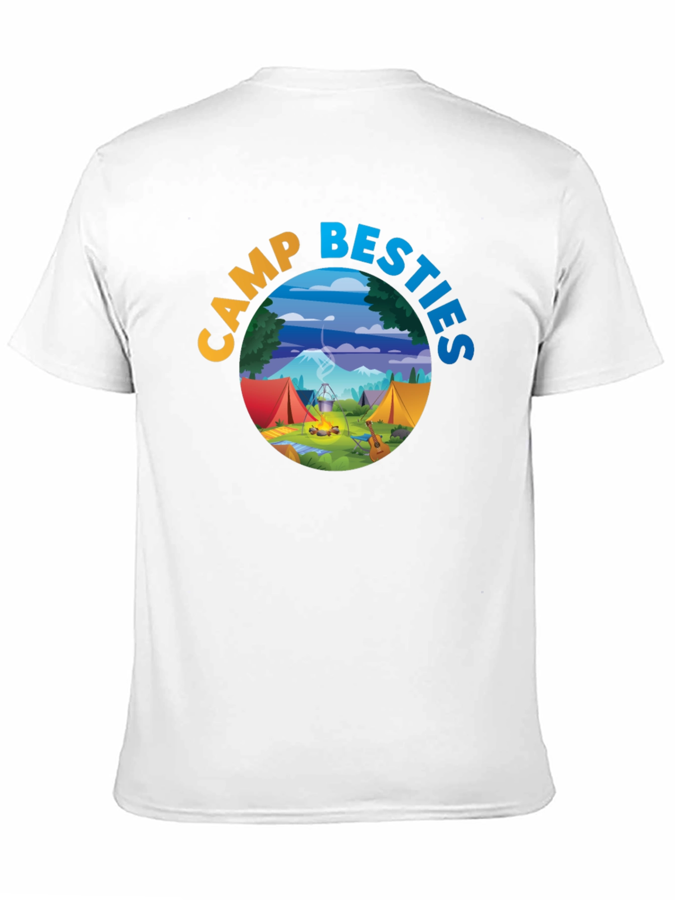 Black Camp Besties Graphic Tee - Black Cotton T-Shirt view 11