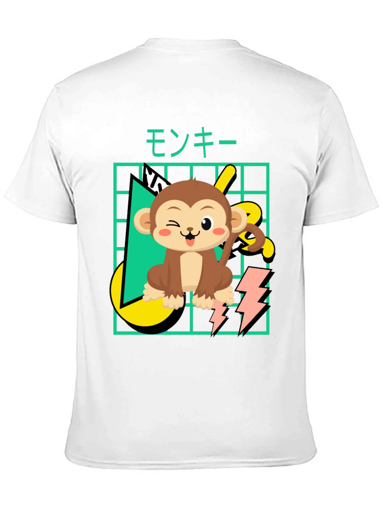 Black Cartoon Monkey Graphic Tee view 11