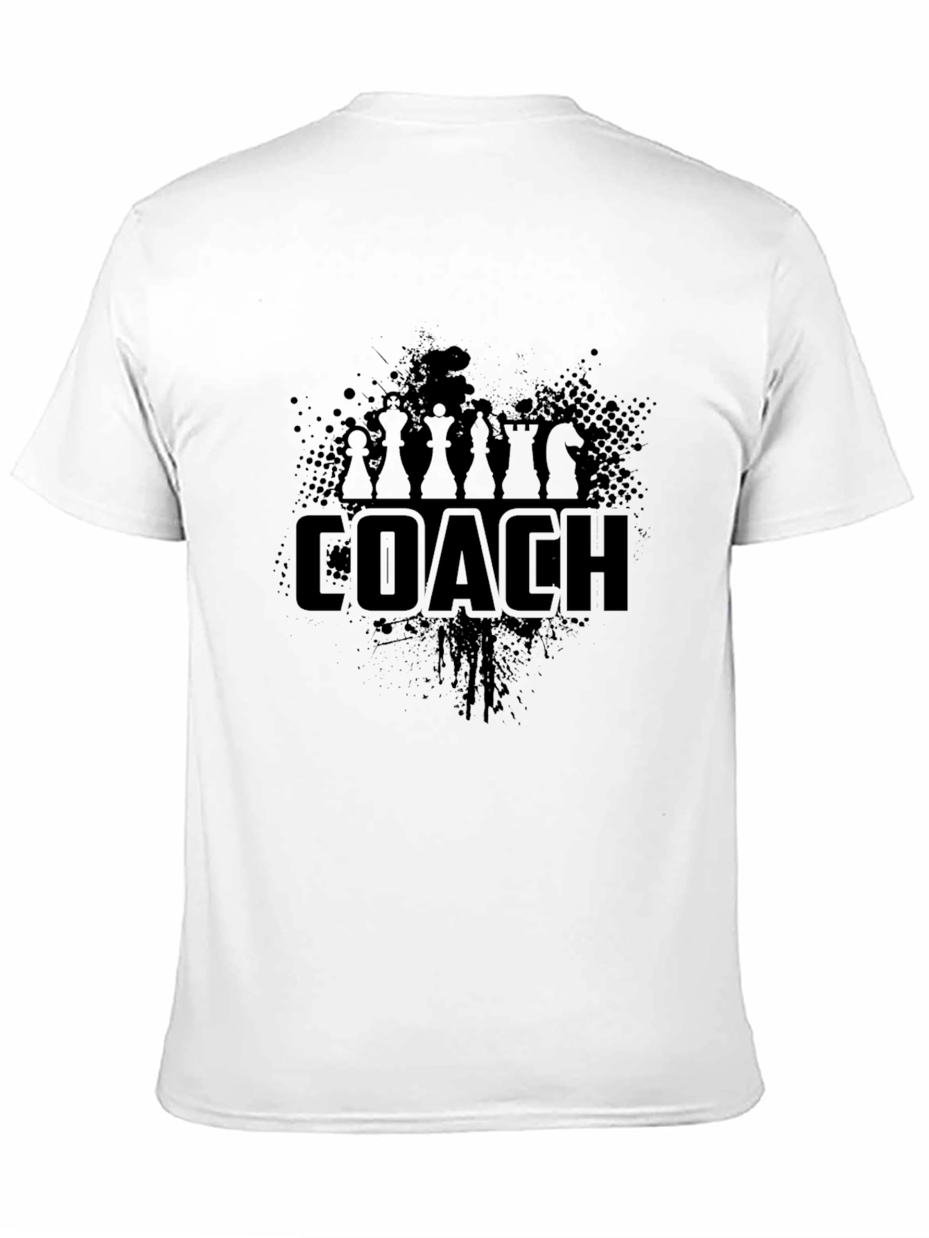 Black Chess Coach Graphic Tee - Black Cotton T-Shirt view 11
